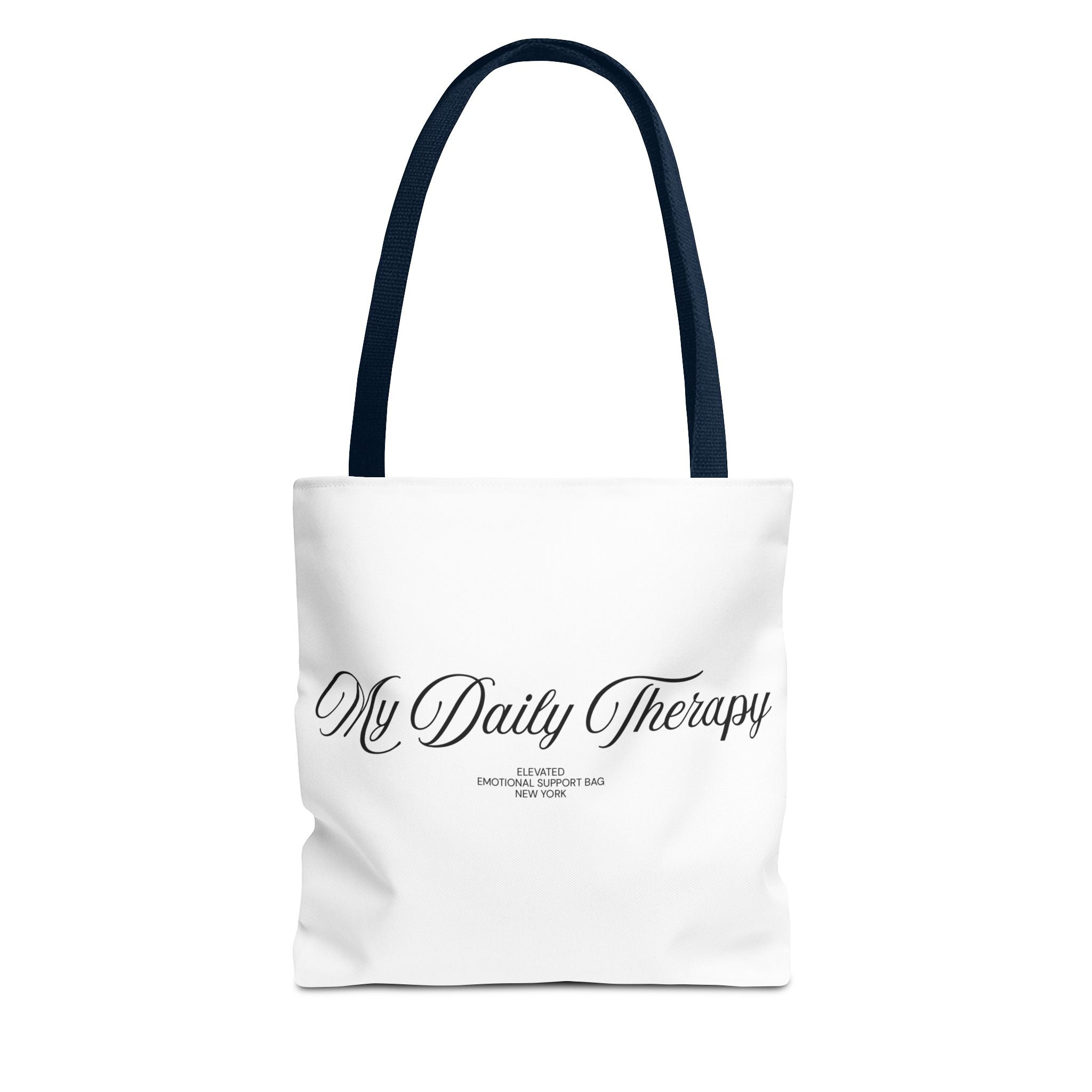 My Daily Therapy tote bag | Script text, minimalist everyday design