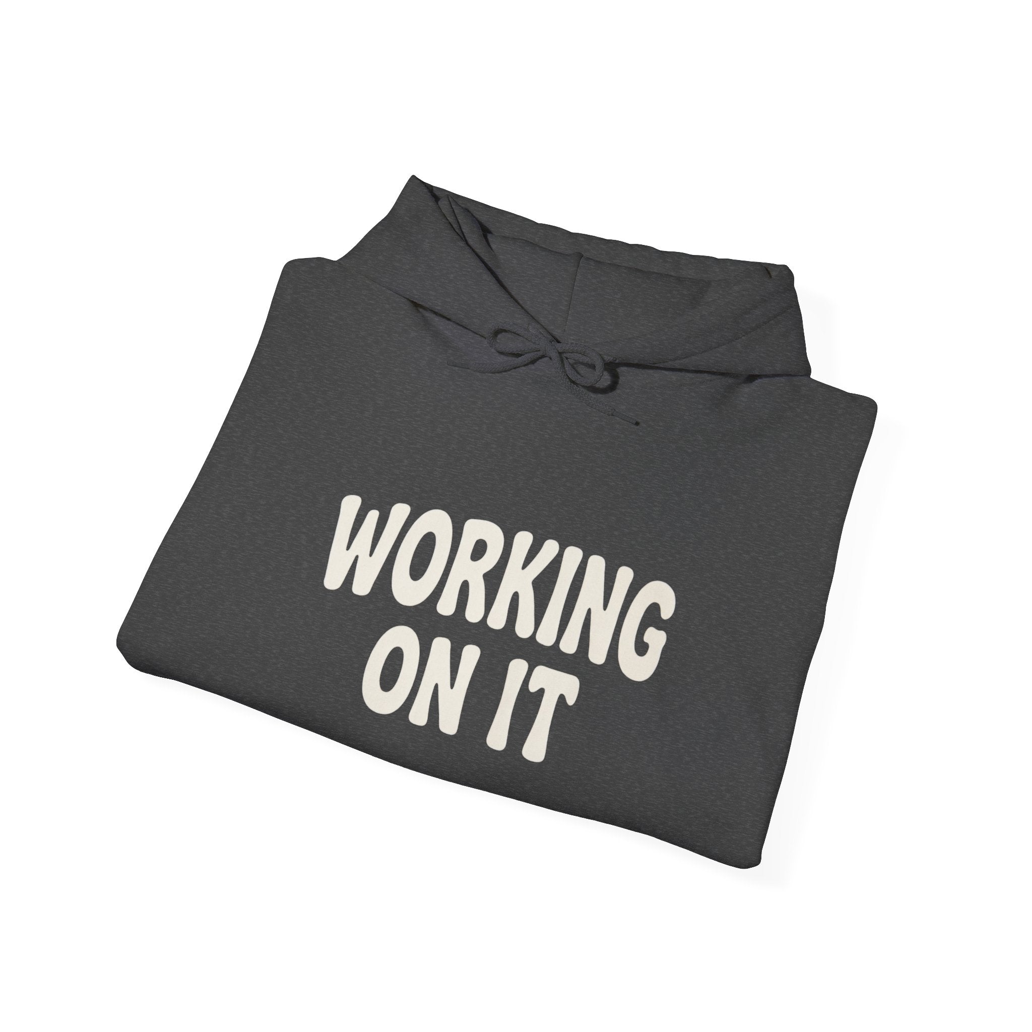 Emotionally Unavailable (Working On It) Hoodie | Black Pullover Sweatshirt