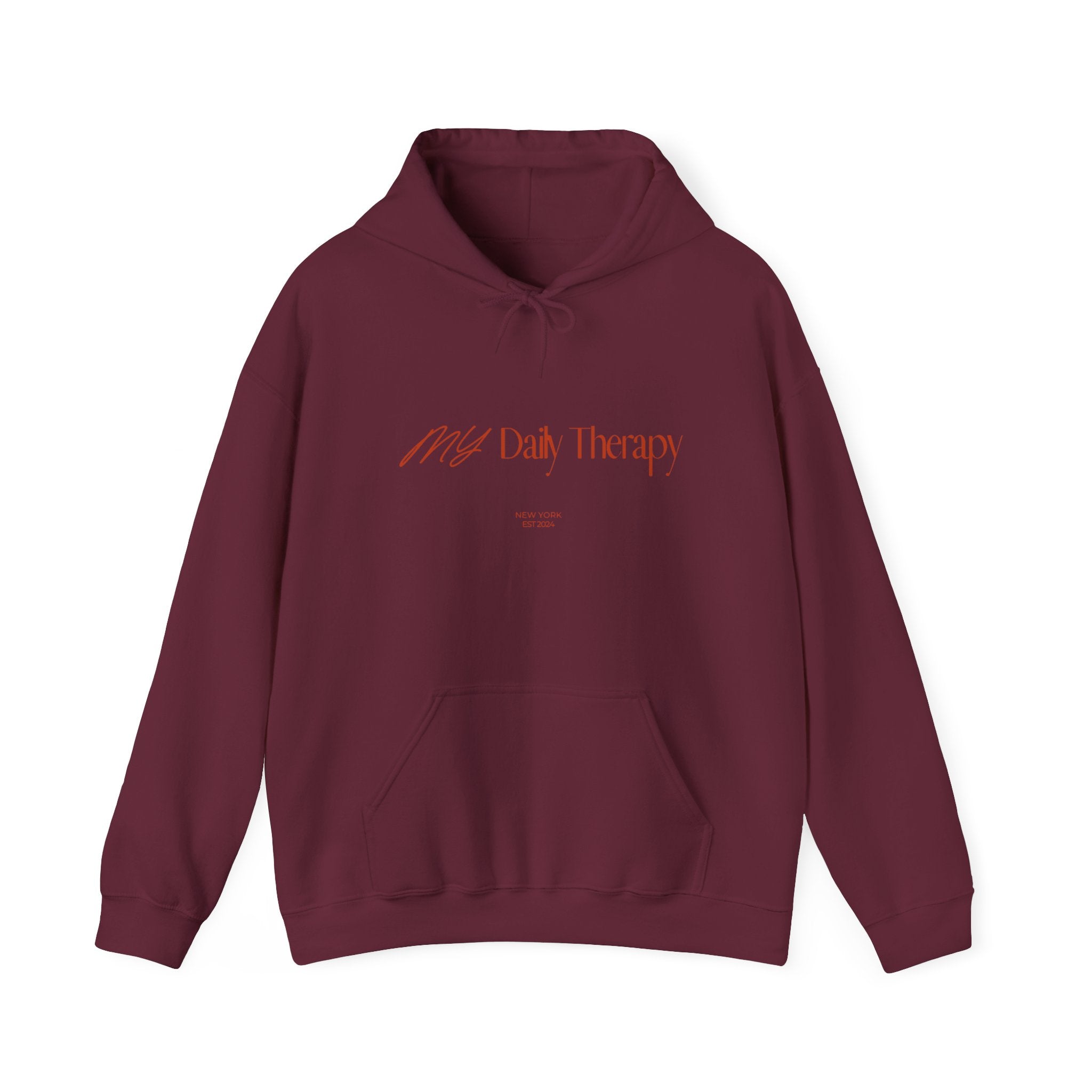 My Daily Therapy Hoodie | Minimal Script Text Pullover