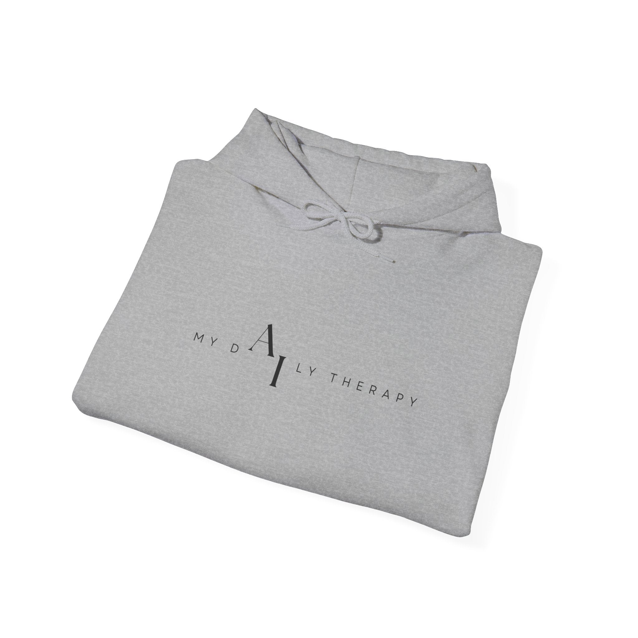Minimalist Logo Hoodie | Small Centered Line Mark Sweatshirt