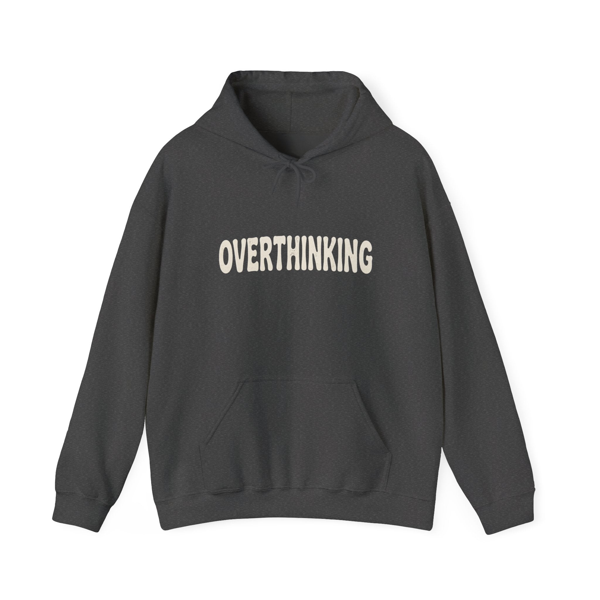 Overthinking Is My Cardio Hoodie | Funny Mental Health Text Sweatshirt