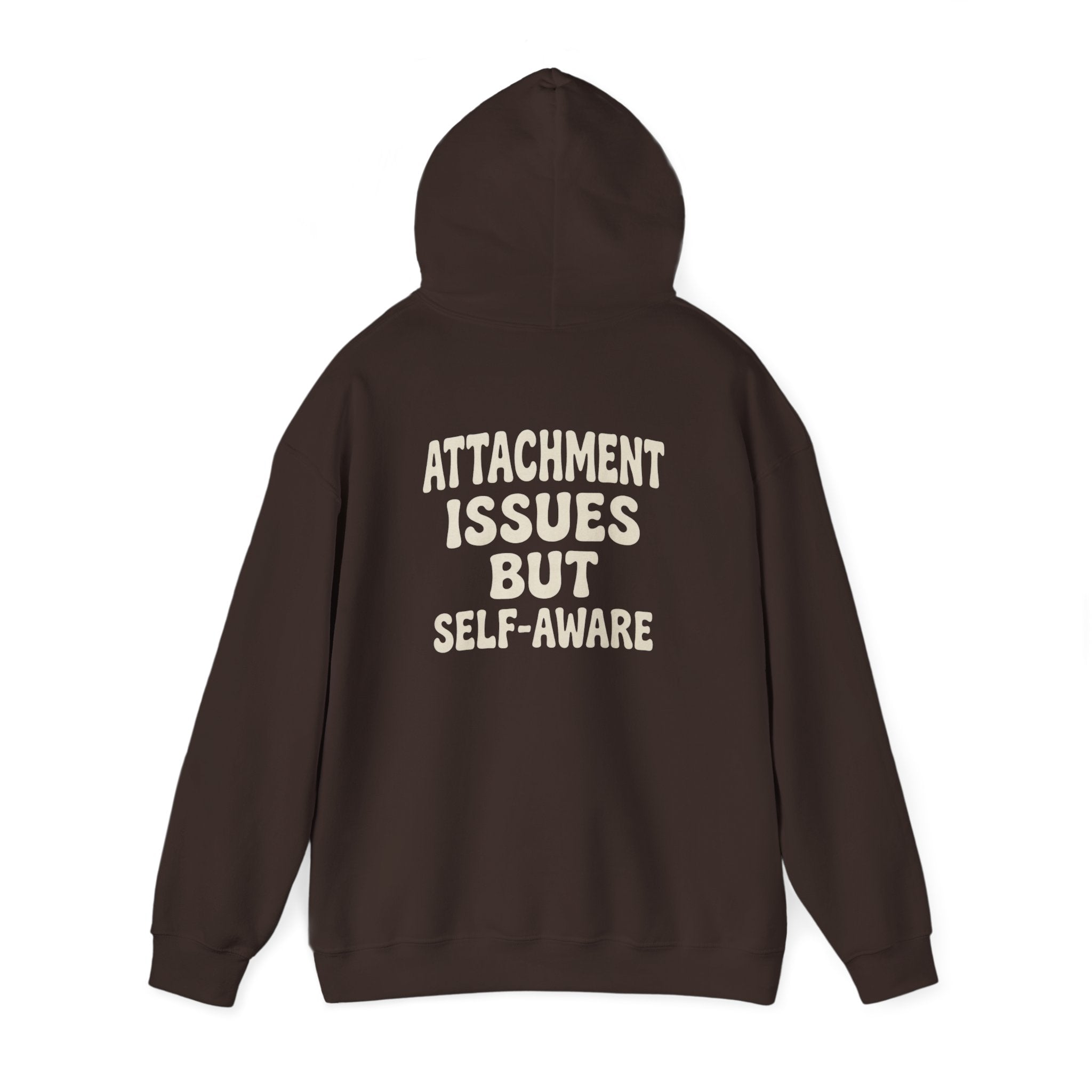 Self-Aware Hoodie | Attachment Issues But Self-Aware Back Print