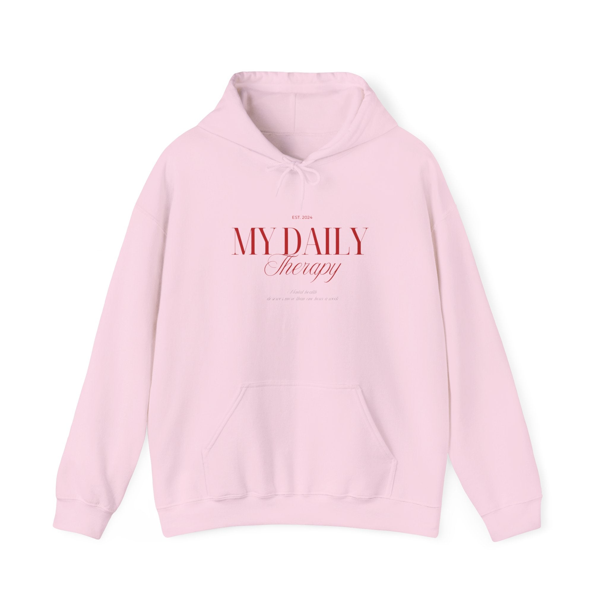 My Daily Therapy Hoodie | Minimal Script Logo sweatshirt