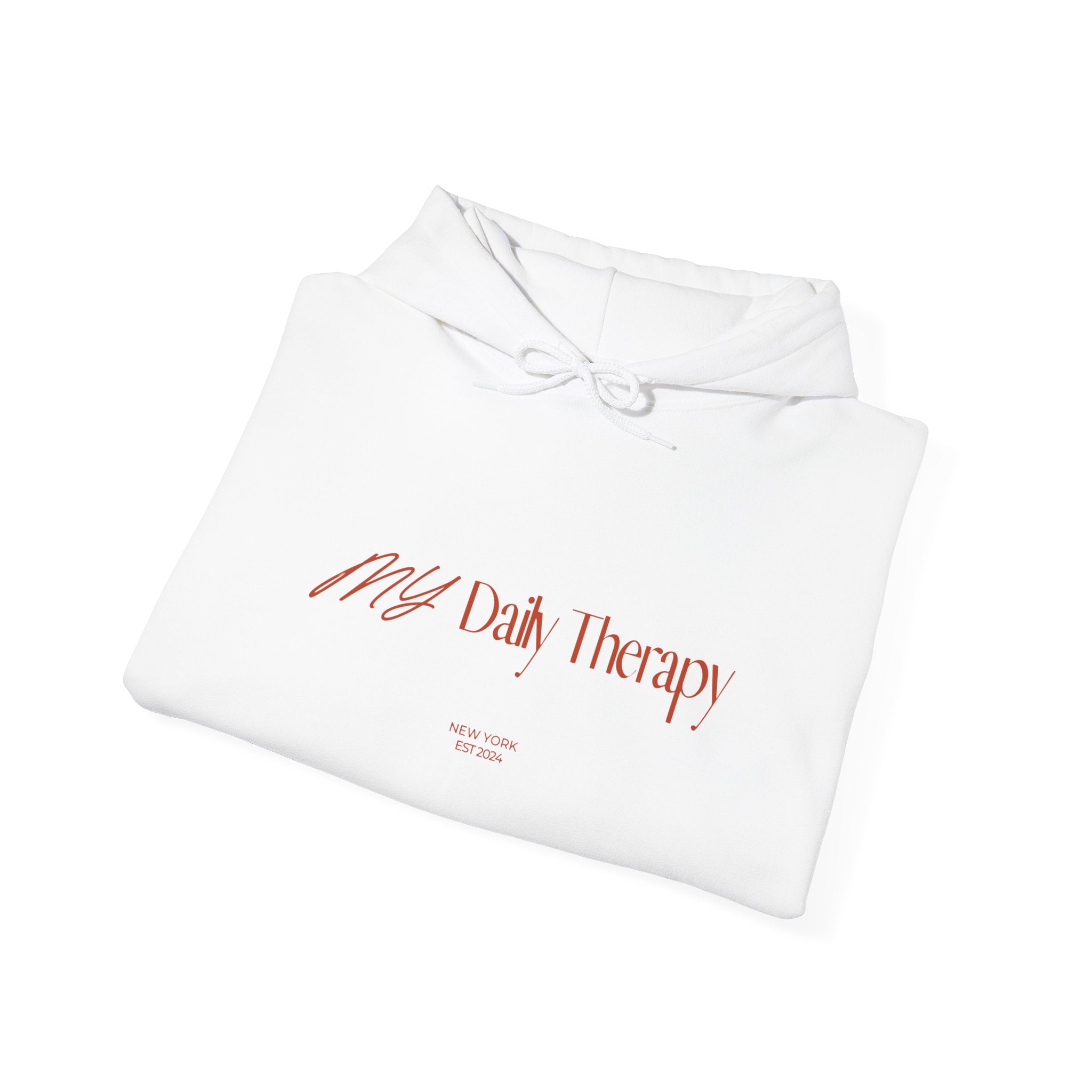 My Daily Therapy Hoodie | Minimal Script Text Pullover