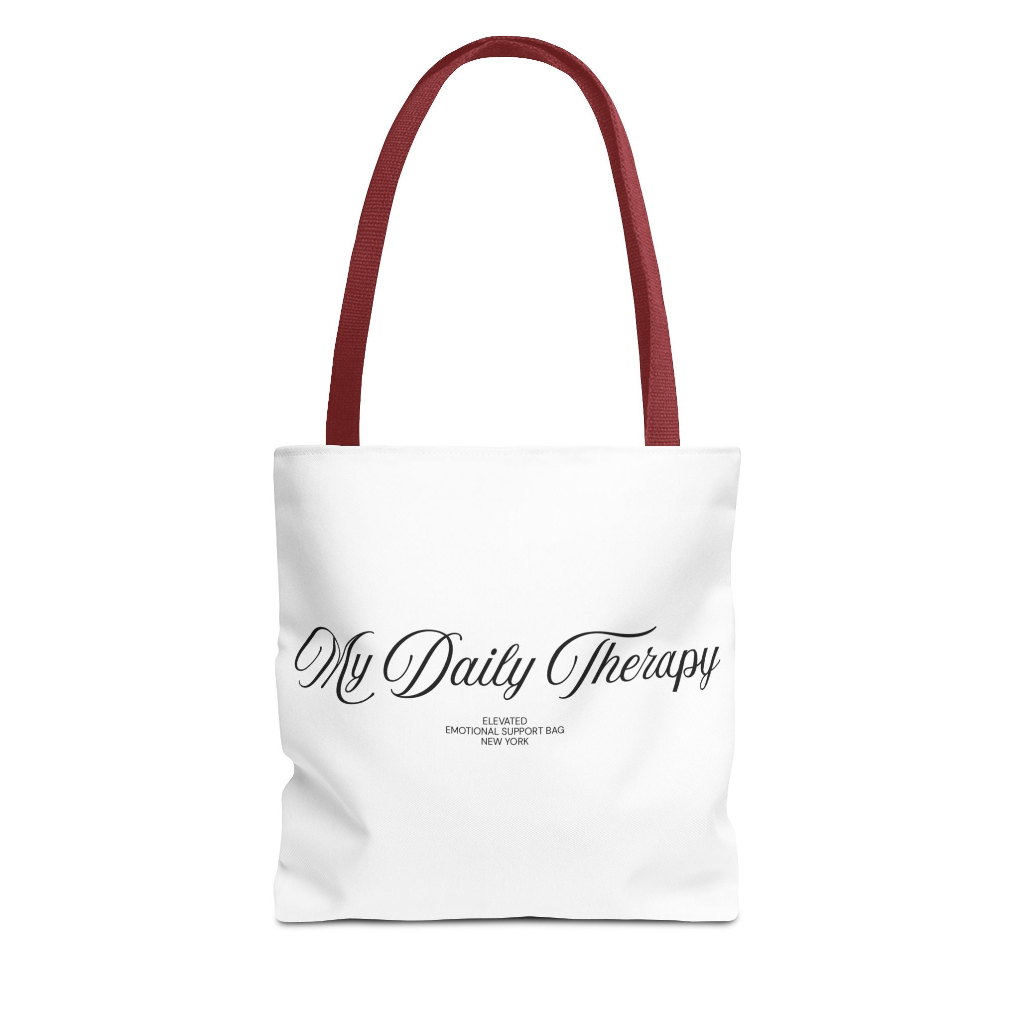 My Daily Therapy tote bag | Script text, minimalist everyday design