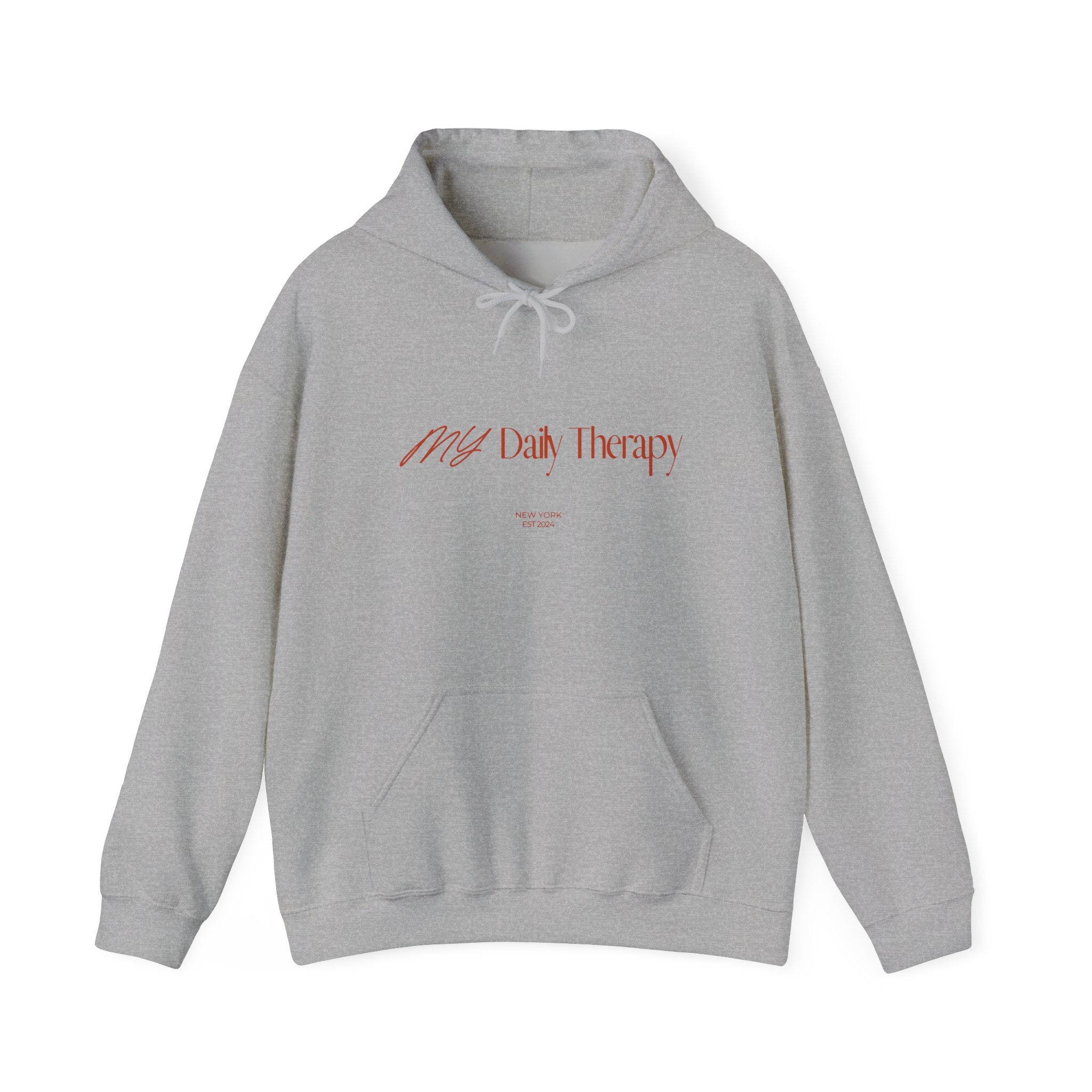 My Daily Therapy Hoodie | Minimal Script Text Pullover