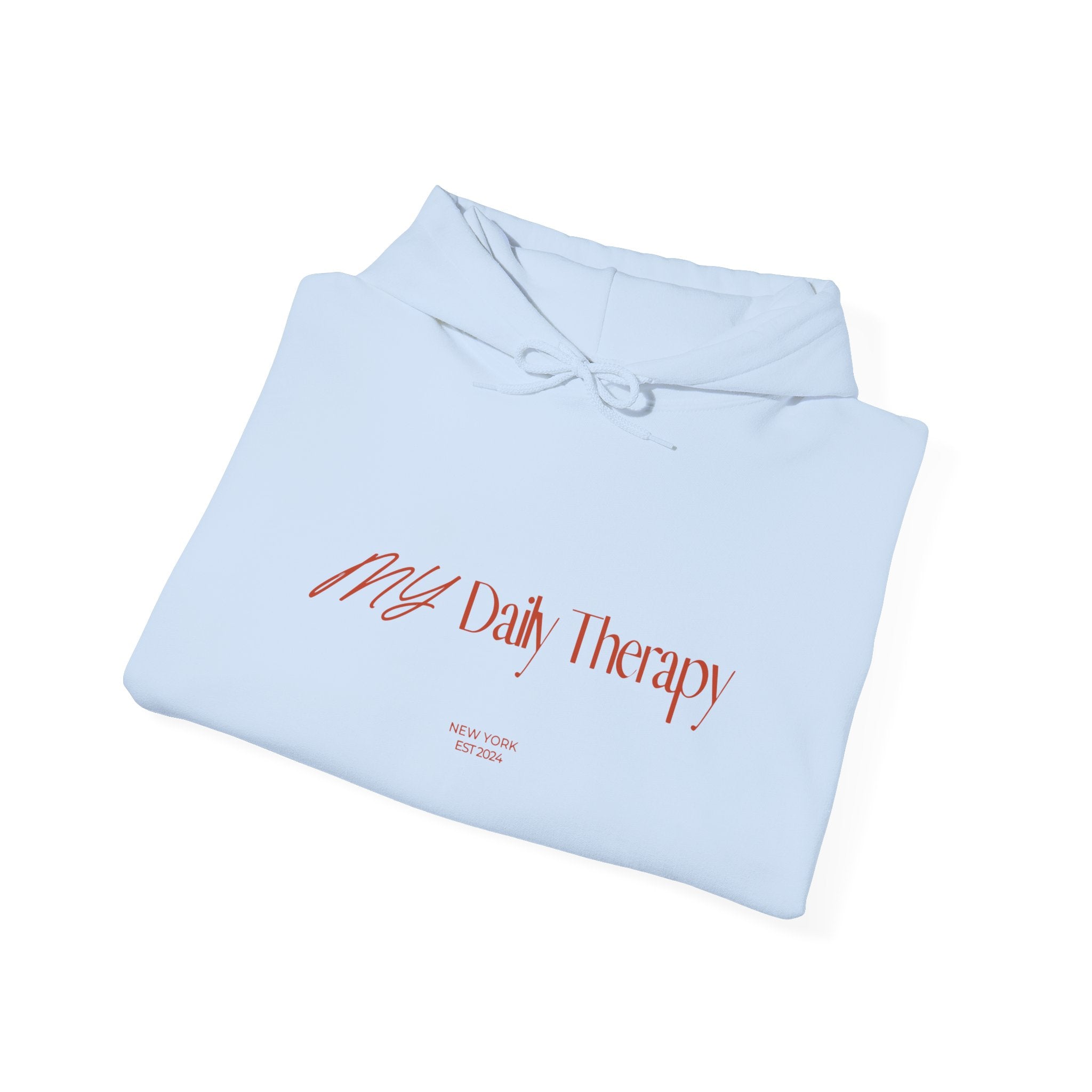 My Daily Therapy Hoodie | Minimal Script Text Pullover