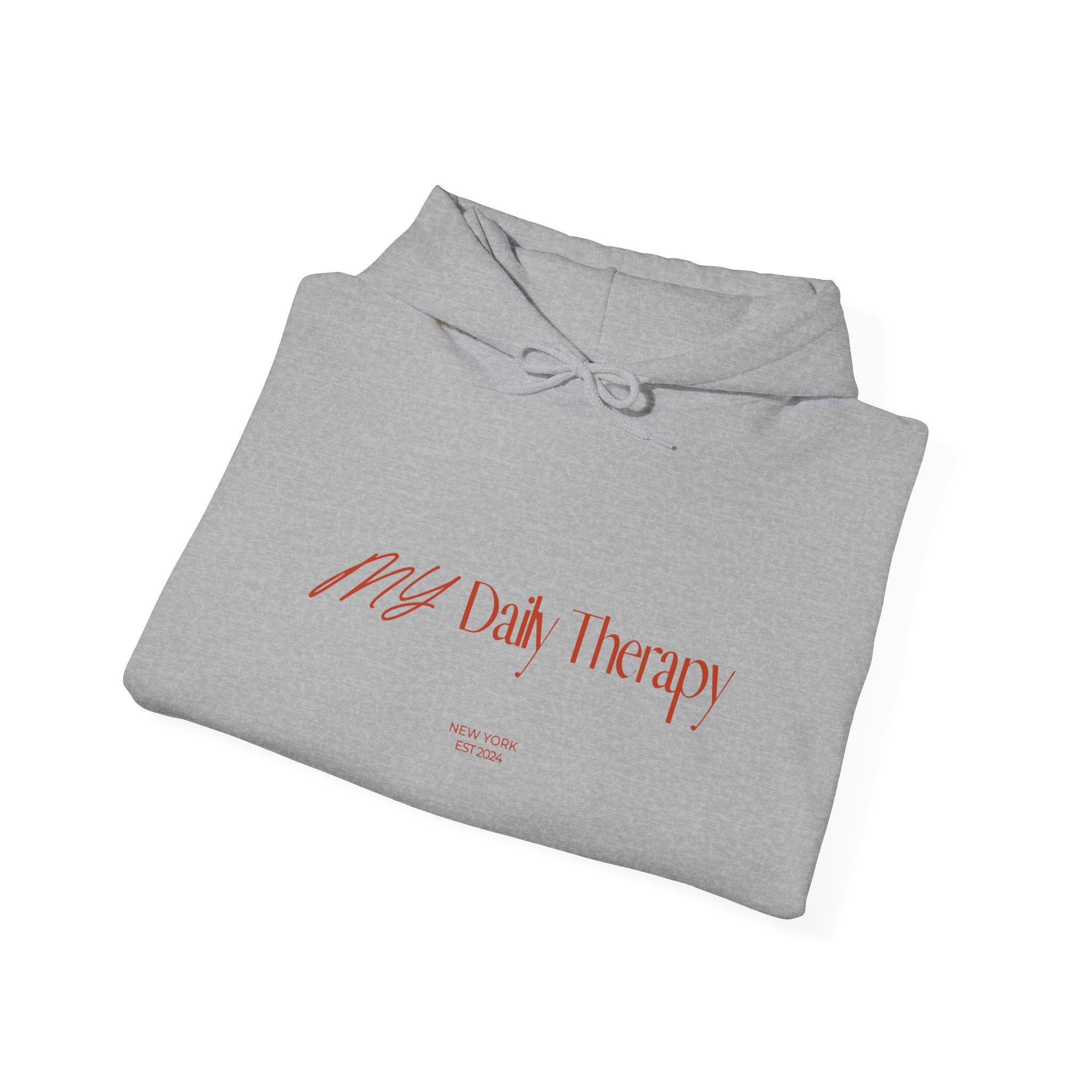 My Daily Therapy Hoodie | Minimal Script Text Pullover