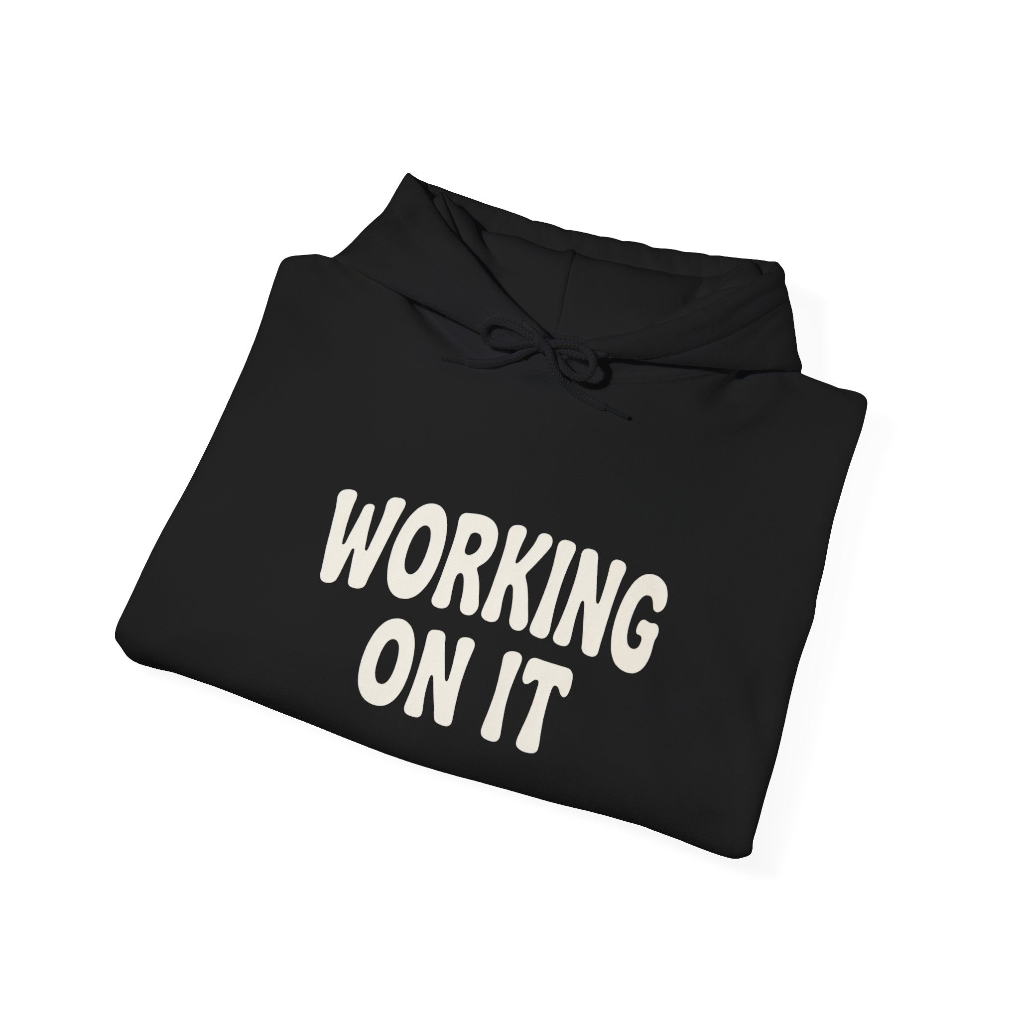 Emotionally Unavailable (Working On It) Hoodie | Black Pullover Sweatshirt