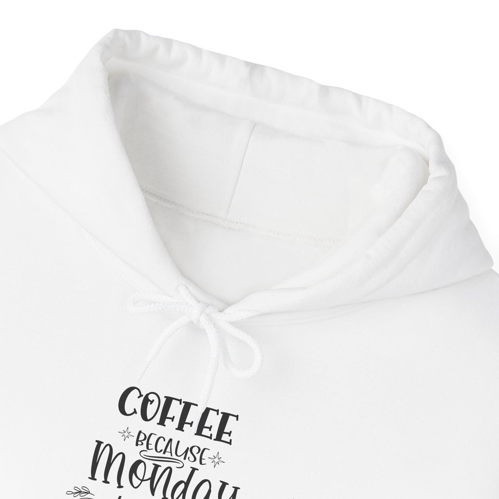 Coffee healing Monday Happiness Hoodie | Typography Coffee Quote Sweatshirt