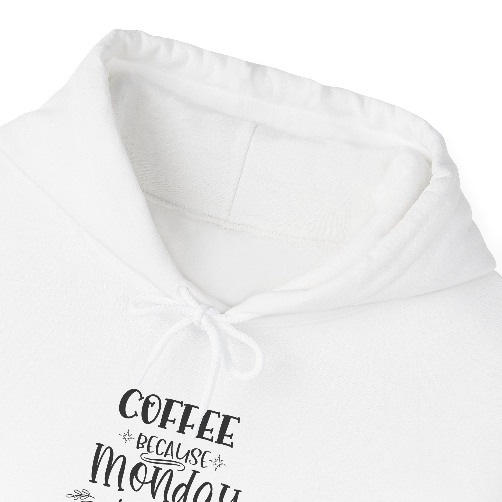 Coffee healing Monday Happiness Hoodie | Typography Coffee Quote Sweatshirt