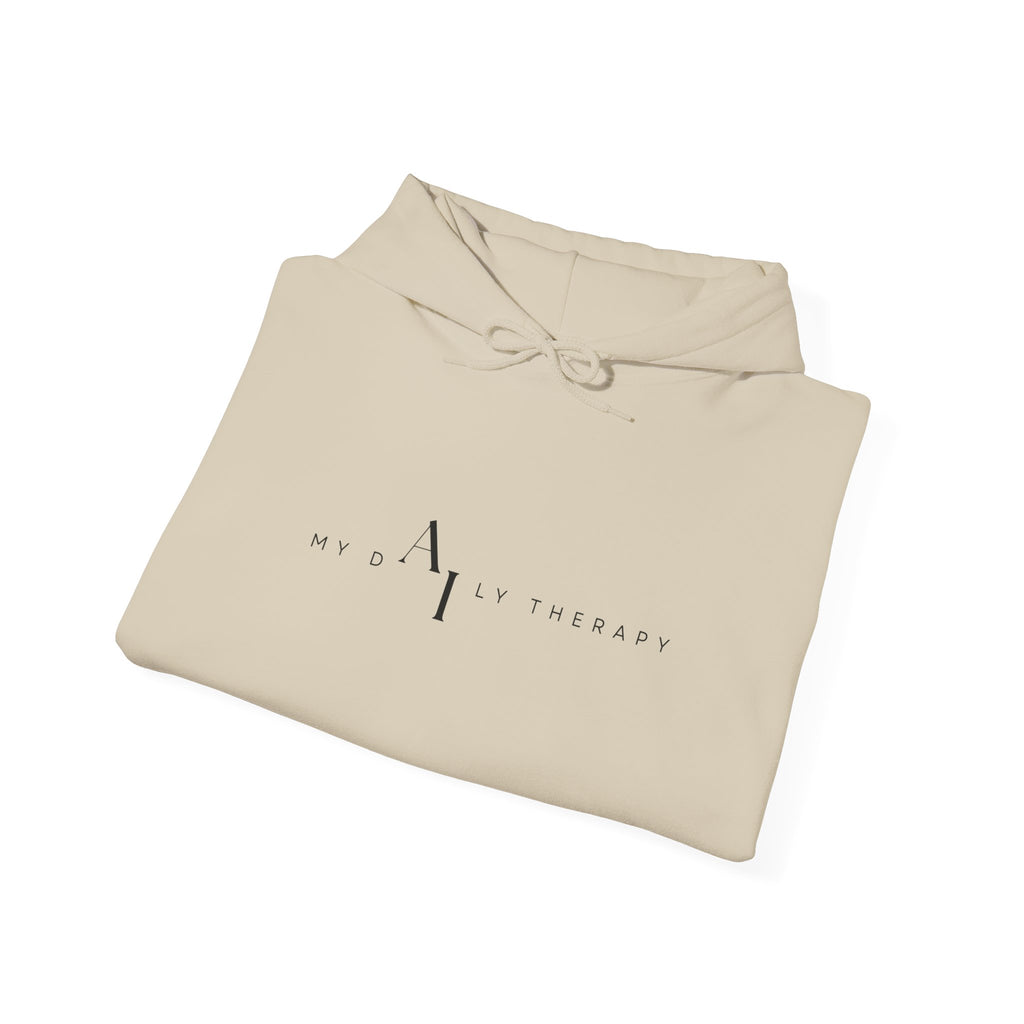 Minimalist Logo Hoodie | Small Centered Line Mark Sweatshirt