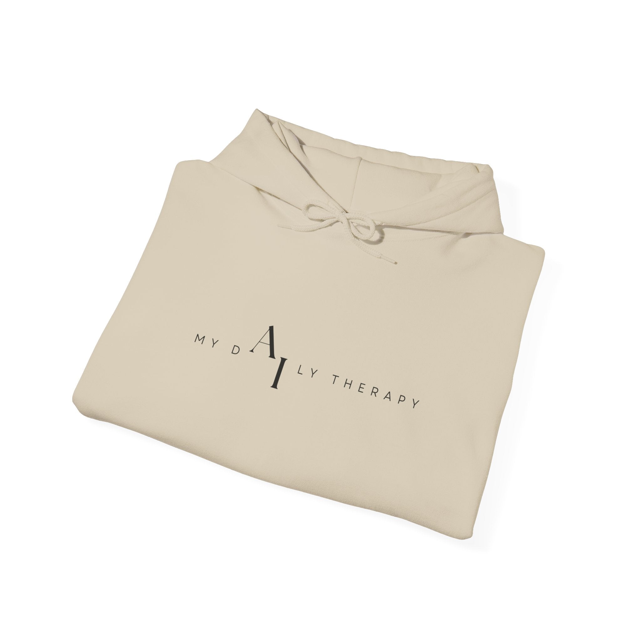 Minimalist Logo Hoodie | Small Centered Line Mark Sweatshirt