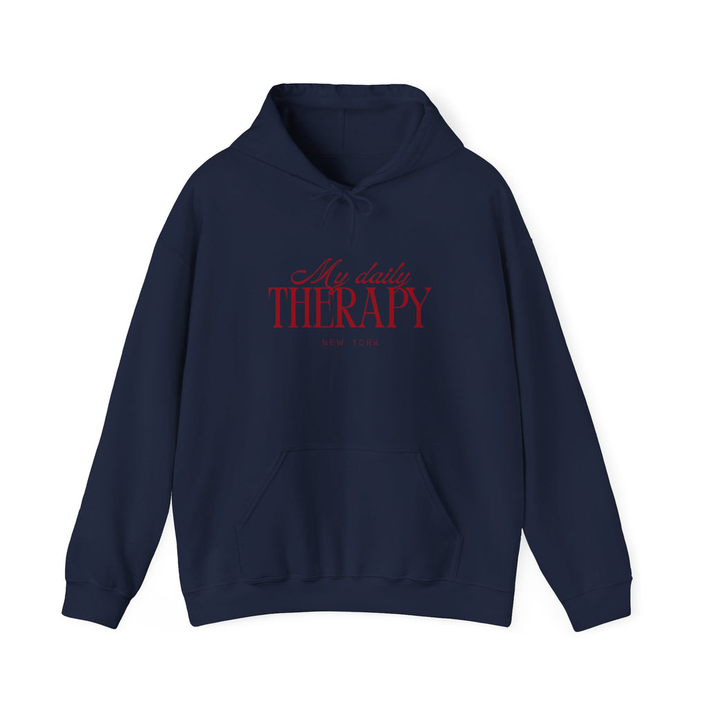 My Daily Therapy hoodie | Cozy Mental Health Quote Sweatshirt