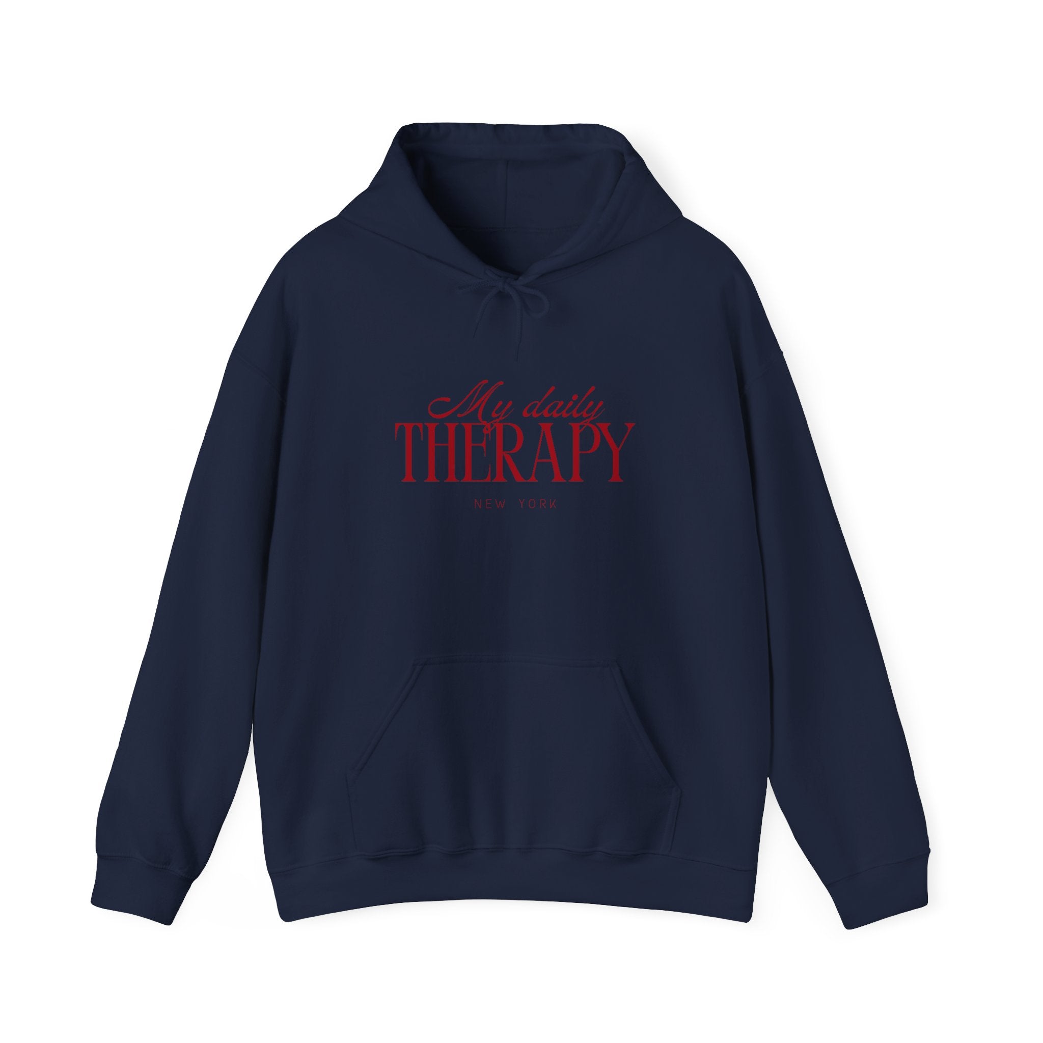 My Daily Therapy hoodie | Cozy Mental Health Quote Sweatshirt