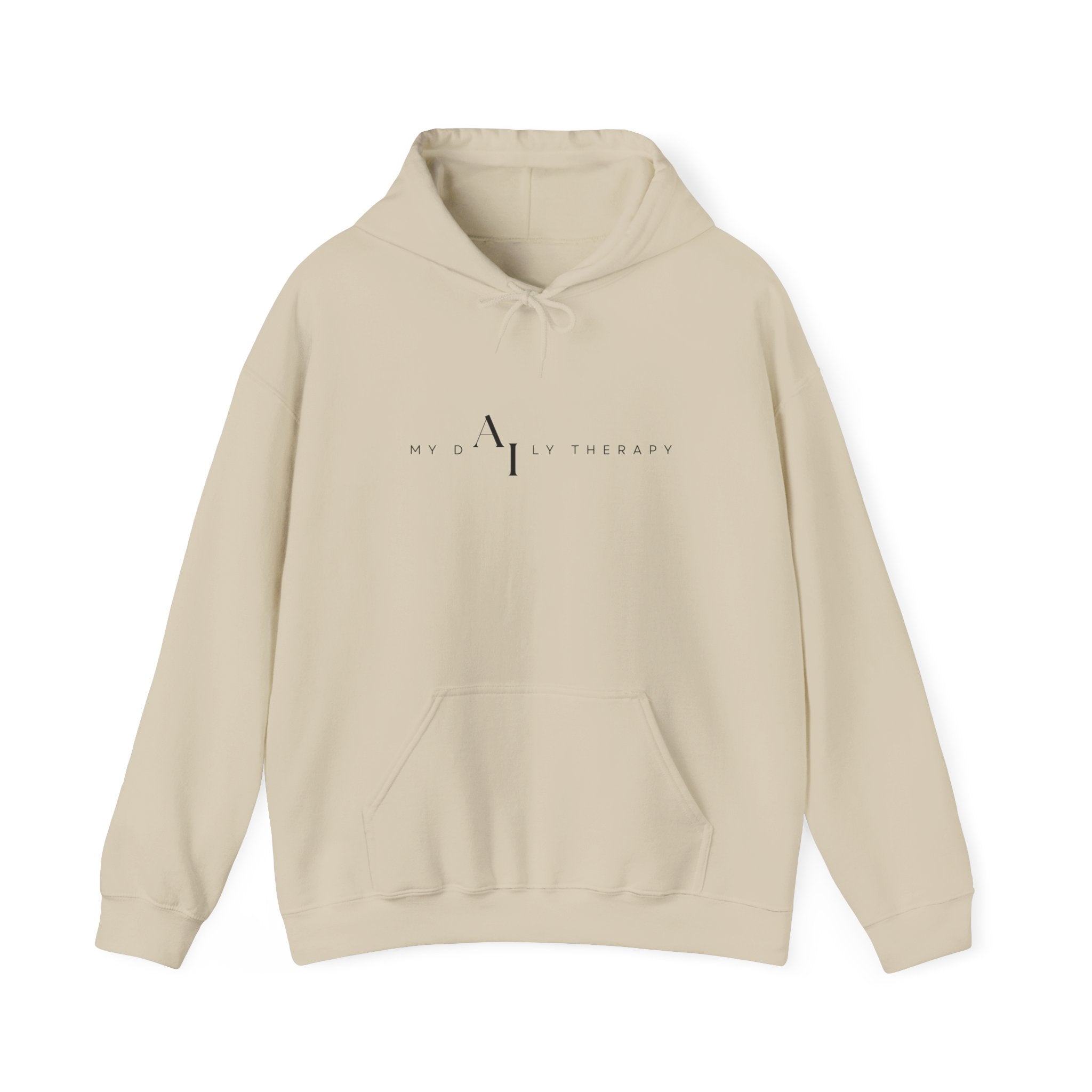Minimalist Logo Hoodie | Small Centered Line Mark Sweatshirt