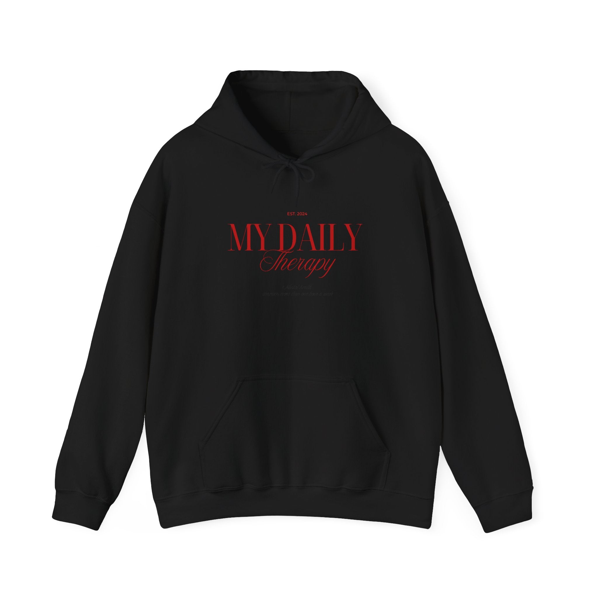 My Daily Therapy Hoodie | Minimal Script Logo sweatshirt