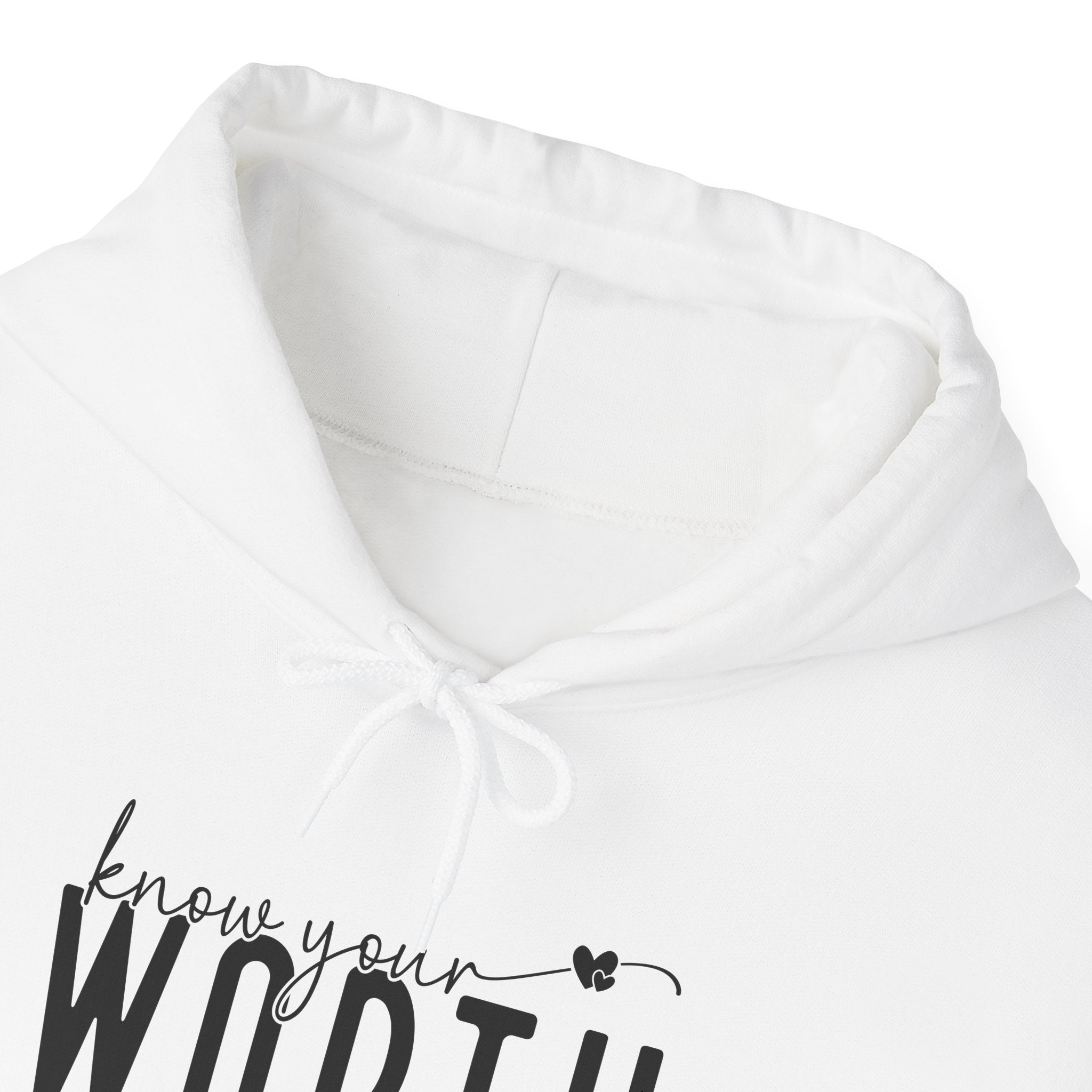 Know Your Worth Then Add Tax Hoodie | Motivational Quote Sweatshirt