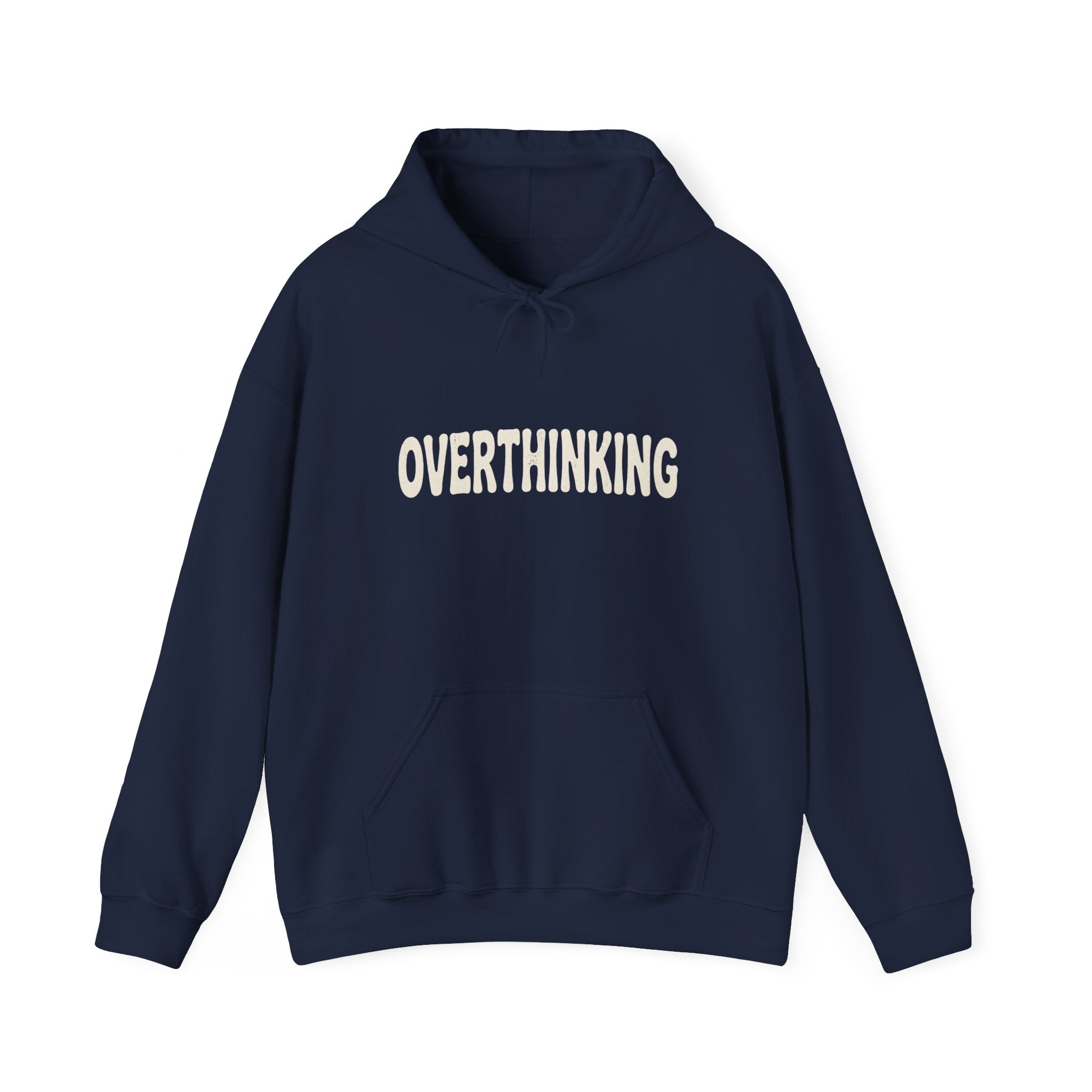 Overthinking Is My Cardio Hoodie | Funny Mental Health Text Sweatshirt