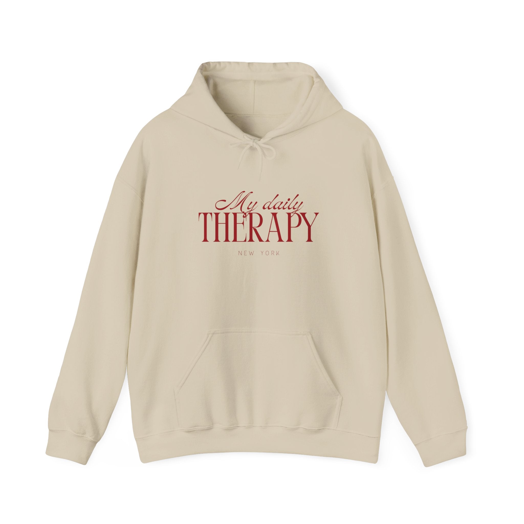 My Daily Therapy hoodie | Cozy Mental Health Quote Sweatshirt