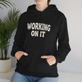 Emotionally Unavailable (Working On It) Hoodie | Black Pullover Sweatshirt