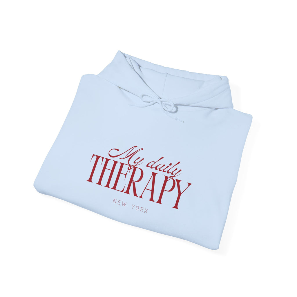 My Daily Therapy hoodie | Cozy Mental Health Quote Sweatshirt