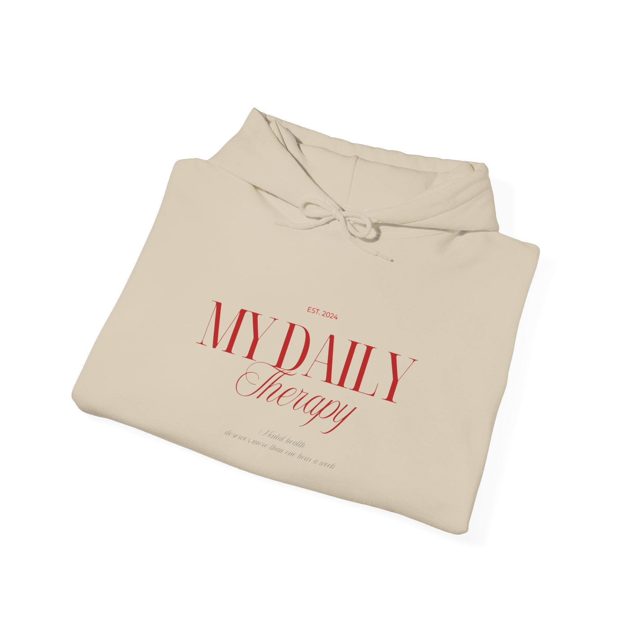 My Daily Therapy Hoodie | Minimal Script Logo sweatshirt