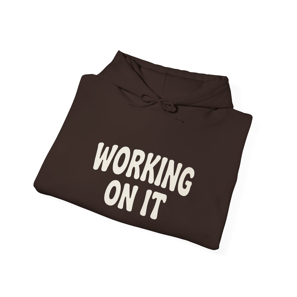 Emotionally Unavailable (Working On It) Hoodie | Black Pullover Sweatshirt