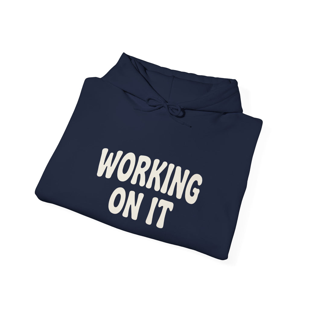 Emotionally Unavailable (Working On It) Hoodie | Black Pullover Sweatshirt
