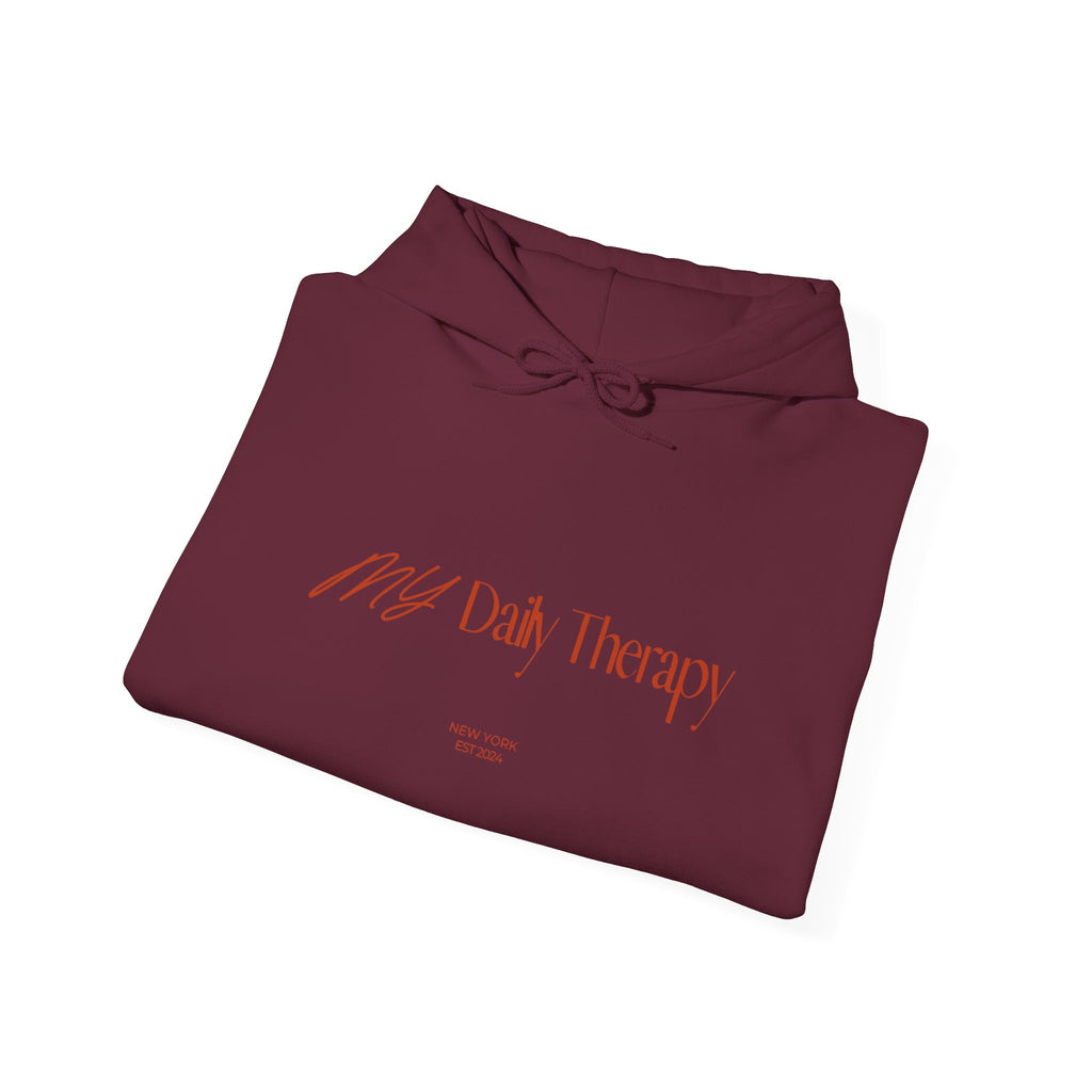 My Daily Therapy Hoodie | Minimal Script Text Pullover