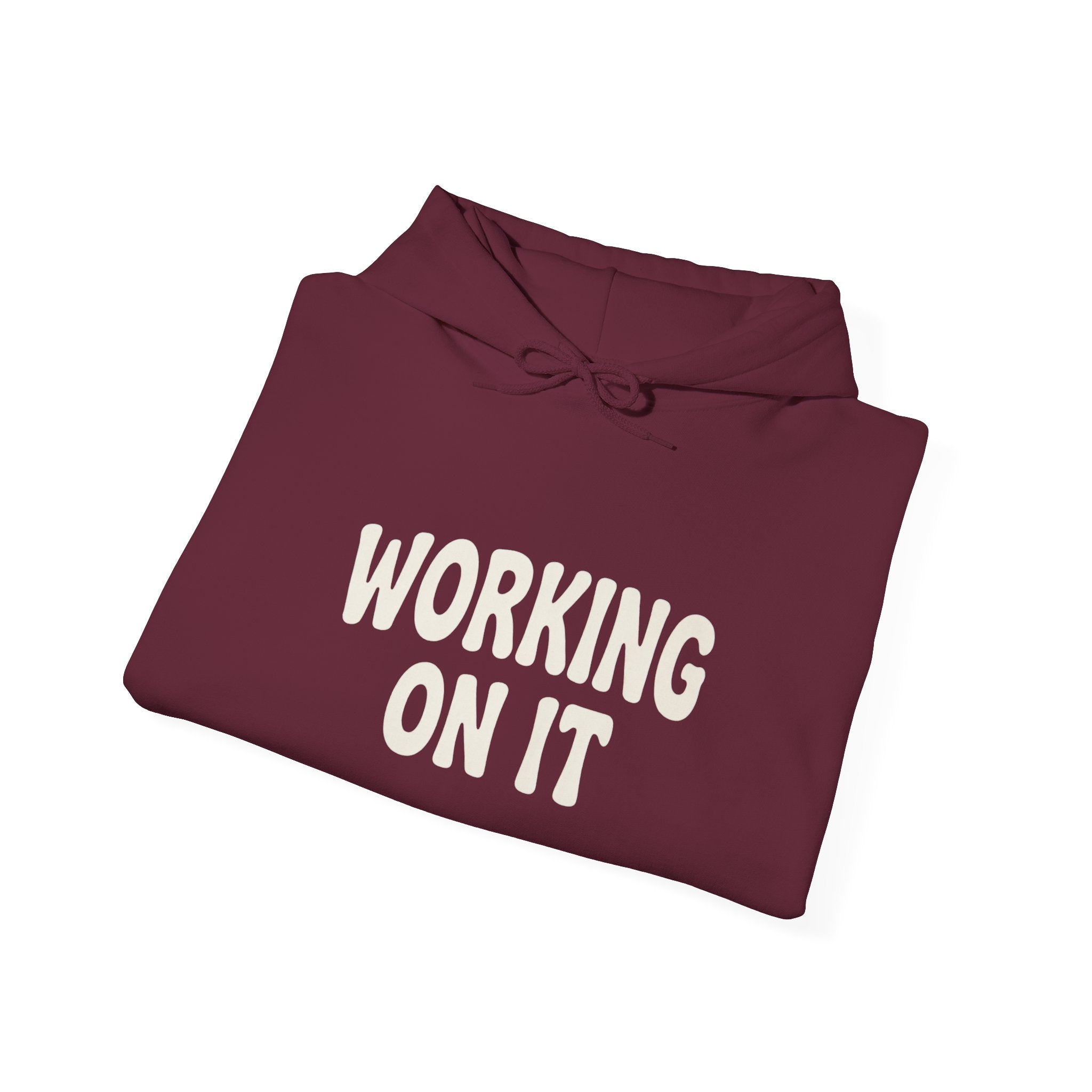 Emotionally Unavailable (Working On It) Hoodie | Black Pullover Sweatshirt