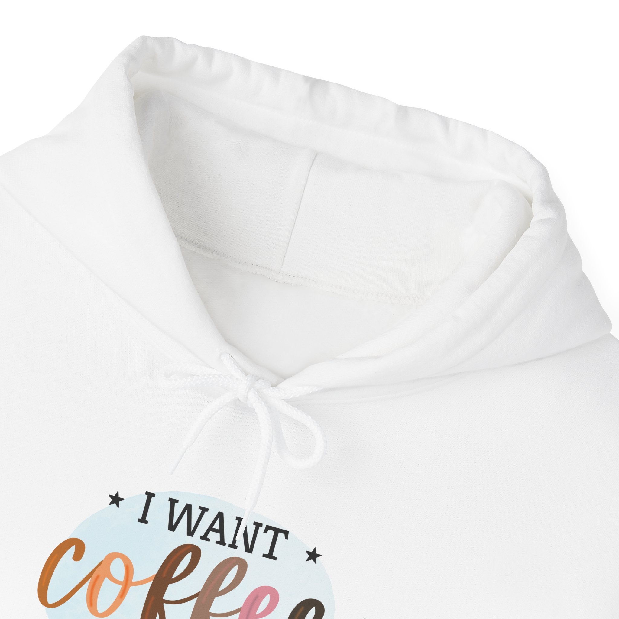 I Want Coffee Not Your Opinions Hoodie | Coffee Quote Hooded Sweatshirt