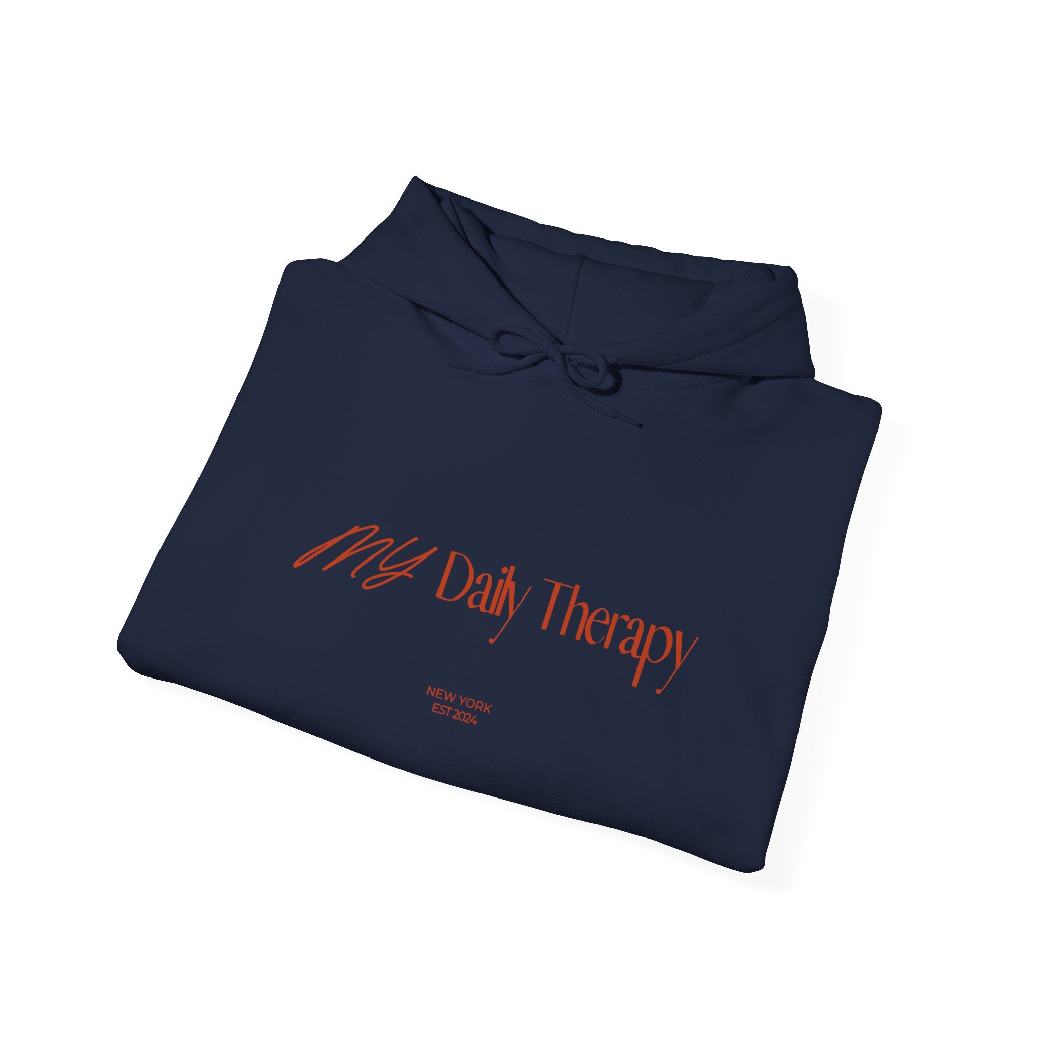 My Daily Therapy Hoodie | Minimal Script Text Pullover