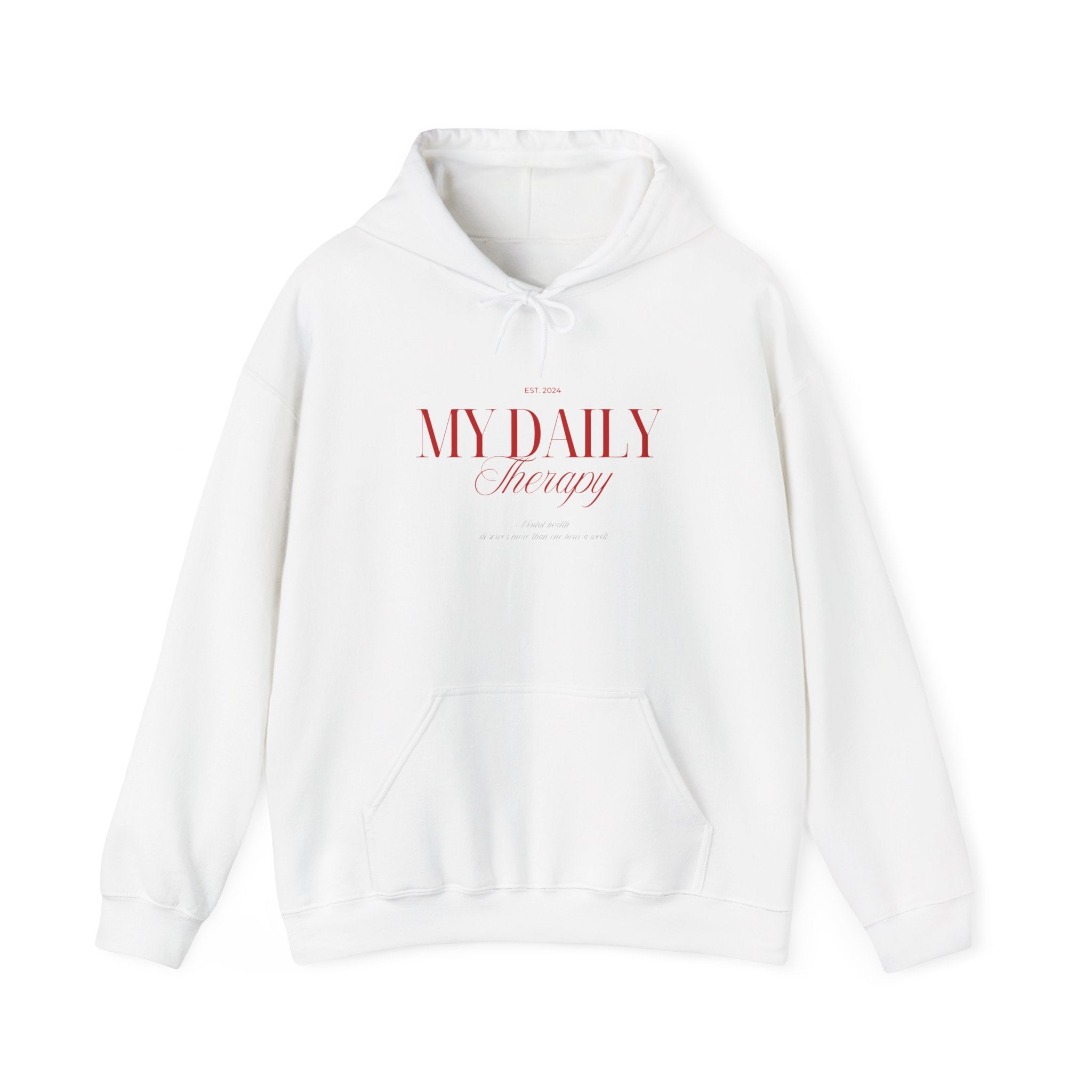 My Daily Therapy Hoodie | Minimal Script Logo sweatshirt