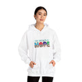 The Answer Is NOPE Hoodie | Colorful Pattern Text Graphic Sweatshirt