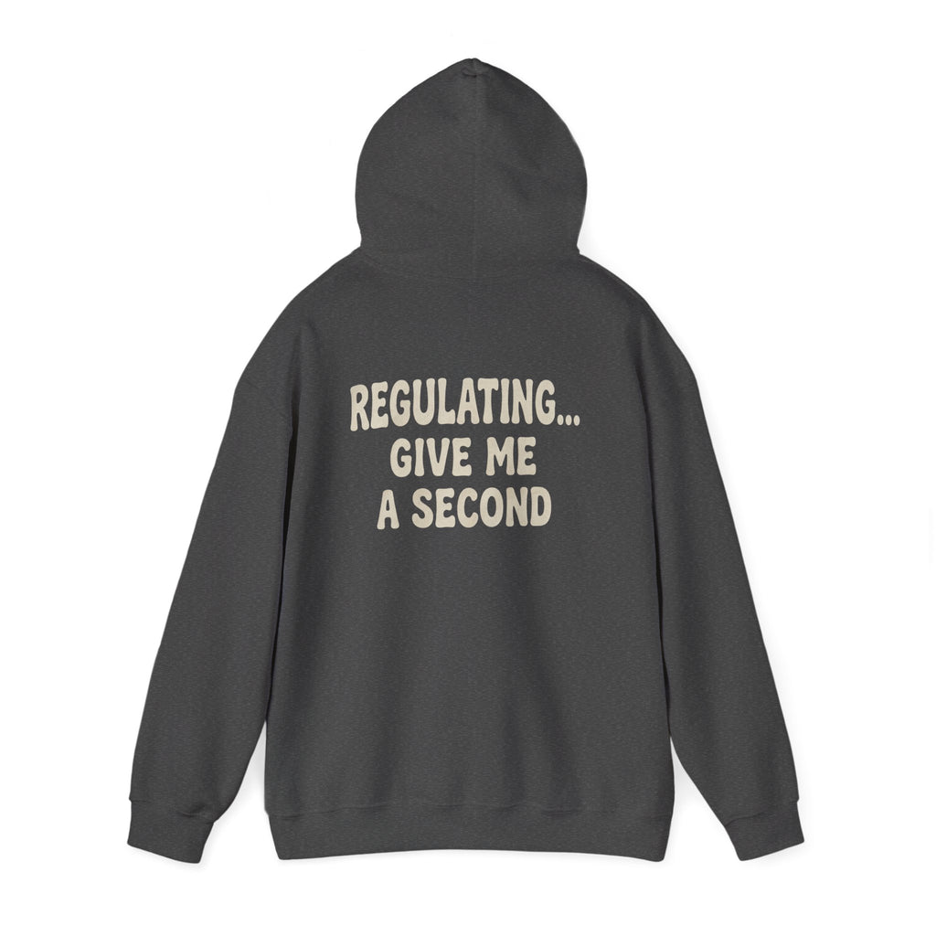 Regulating Hoodie | Regulating... Give Me A Second Sweatshirt