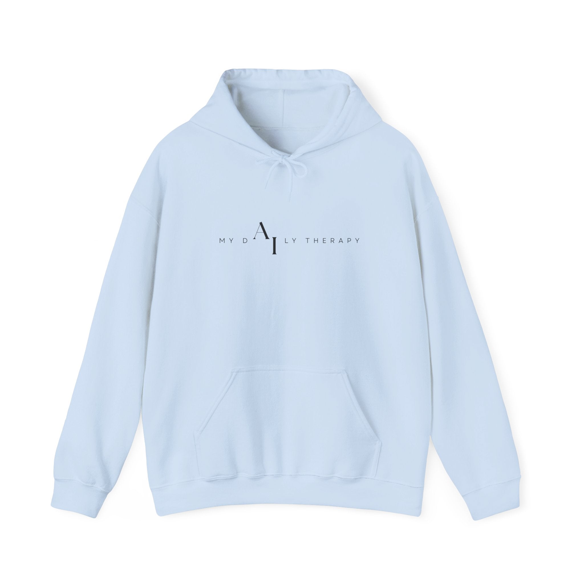 Minimalist Logo Hoodie | Small Centered Line Mark Sweatshirt