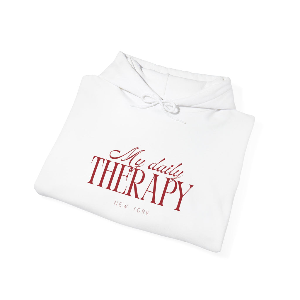My Daily Therapy hoodie | Cozy Mental Health Quote Sweatshirt