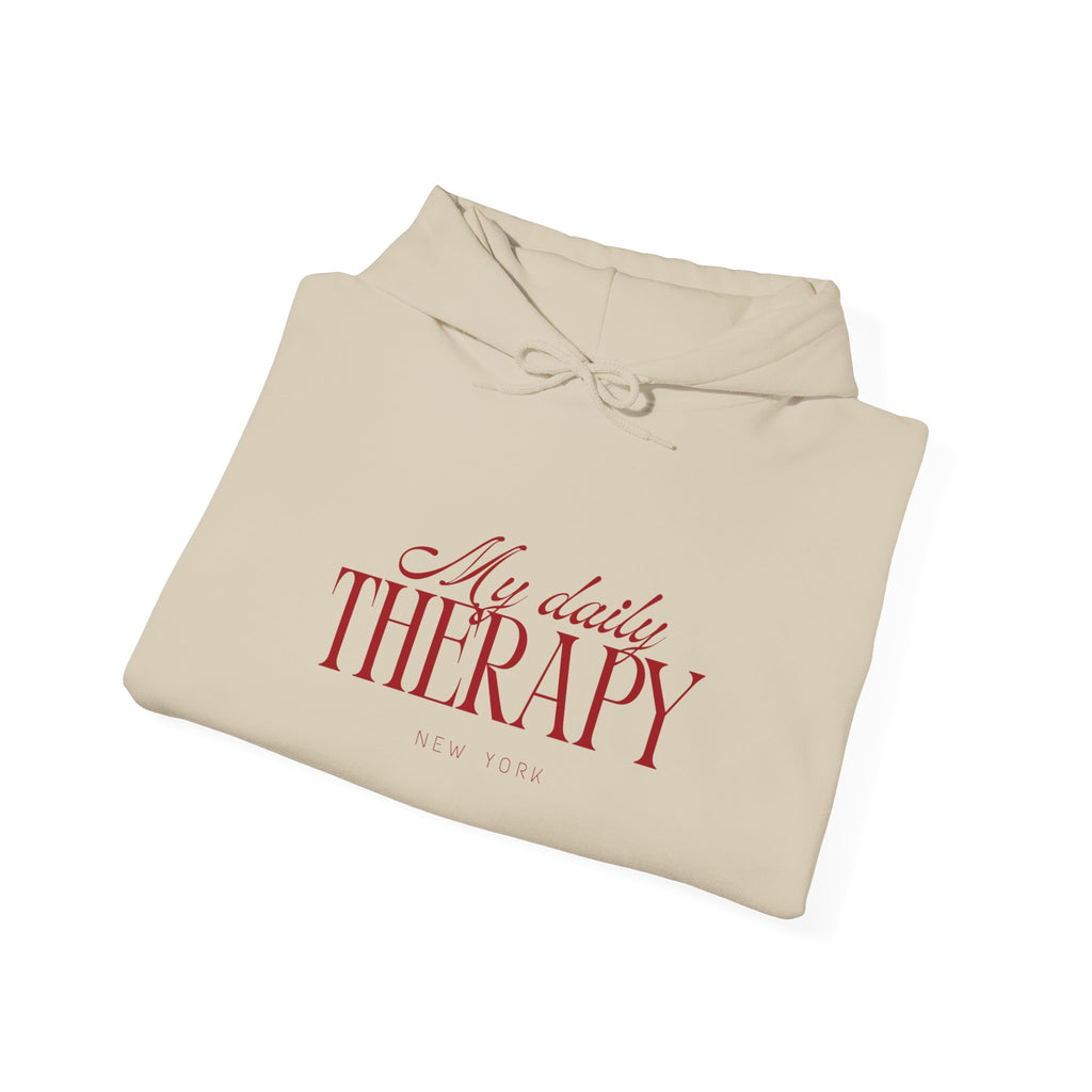 My Daily Therapy hoodie | Cozy Mental Health Quote Sweatshirt