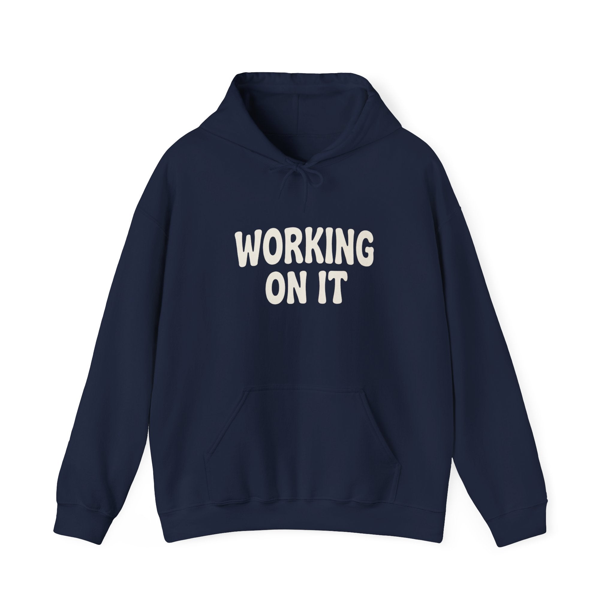 Emotionally Unavailable (Working On It) Hoodie | Black Pullover Sweatshirt
