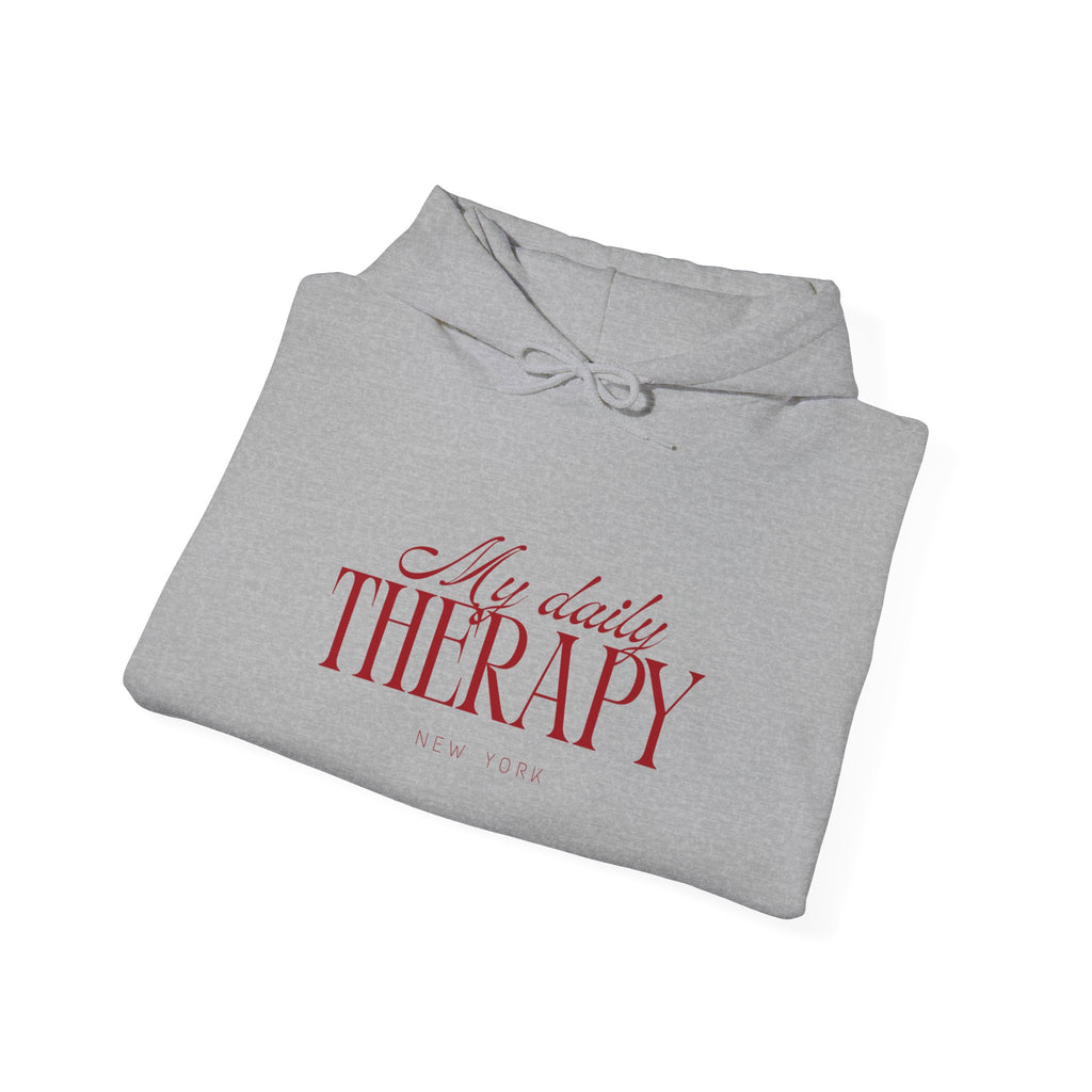 My Daily Therapy hoodie | Cozy Mental Health Quote Sweatshirt