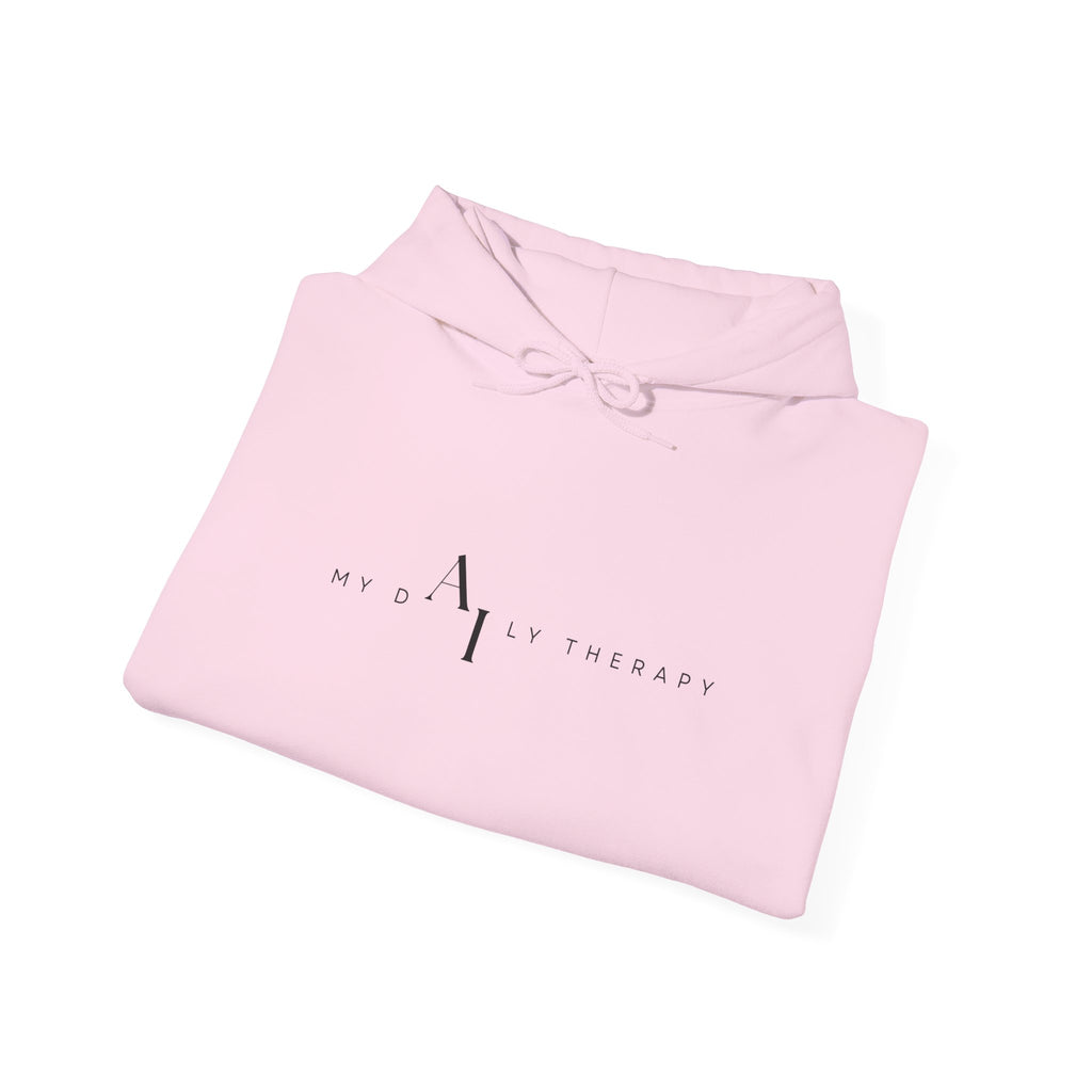 Minimalist Logo Hoodie | Small Centered Line Mark Sweatshirt