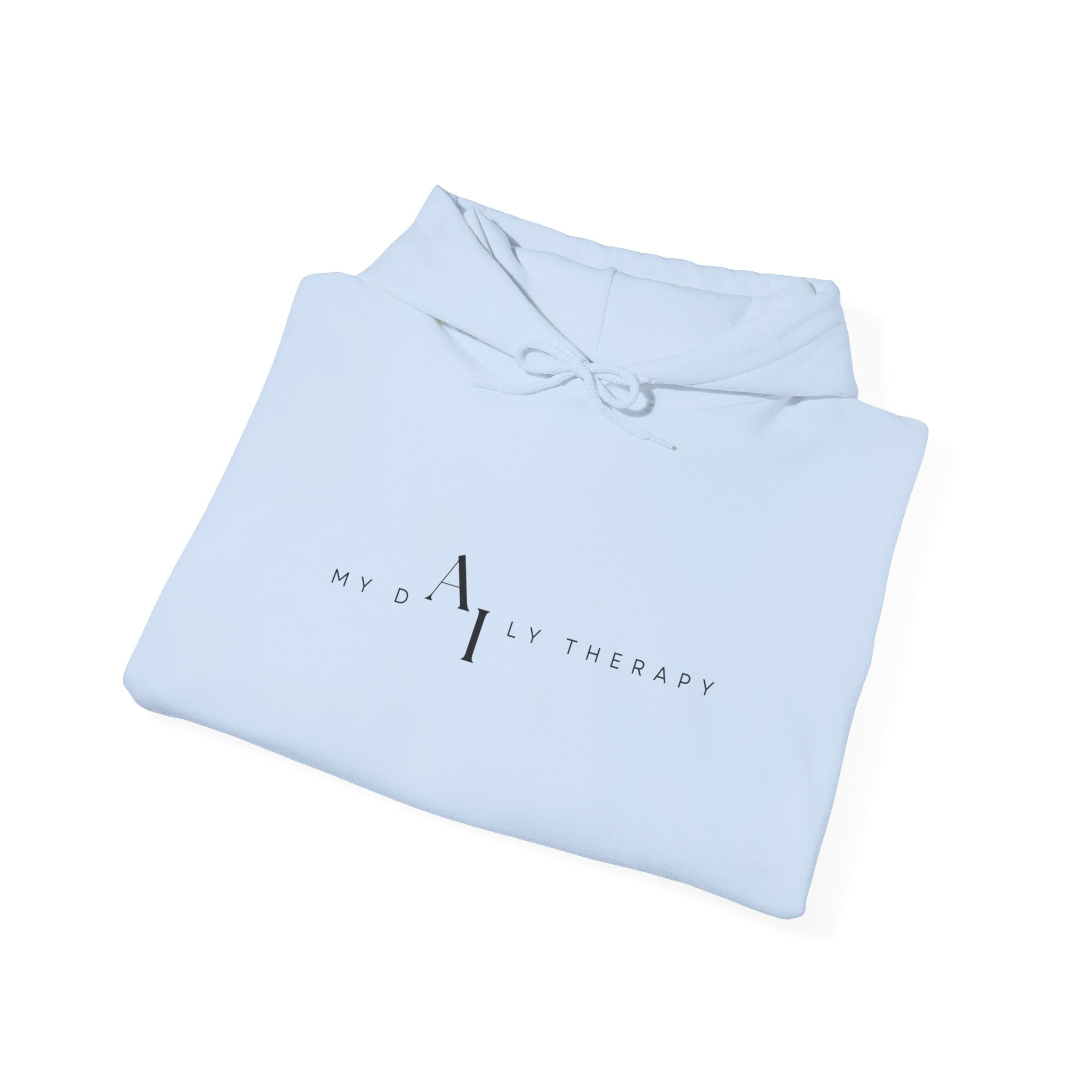 Minimalist Logo Hoodie | Small Centered Line Mark Sweatshirt