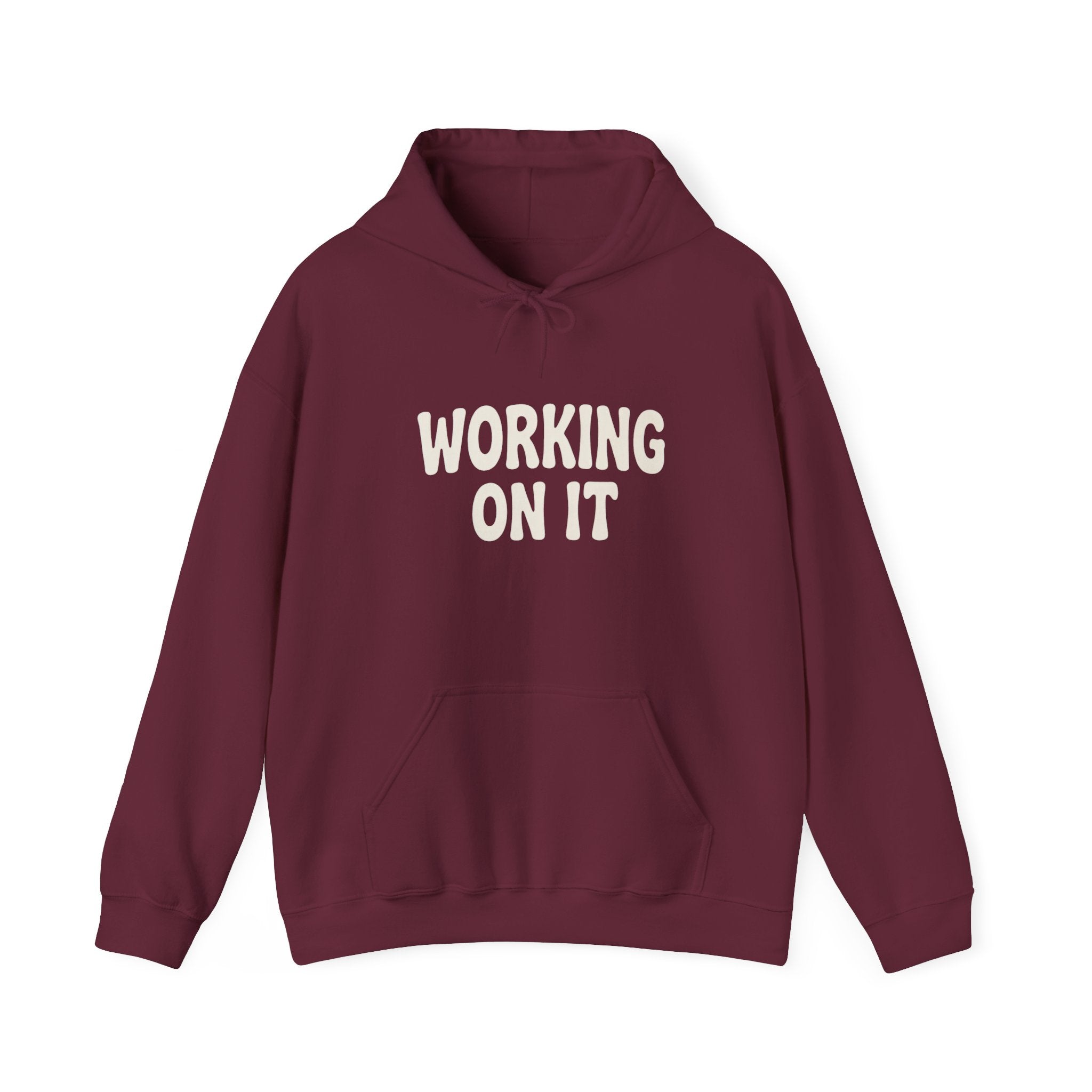 Emotionally Unavailable (Working On It) Hoodie | Black Pullover Sweatshirt