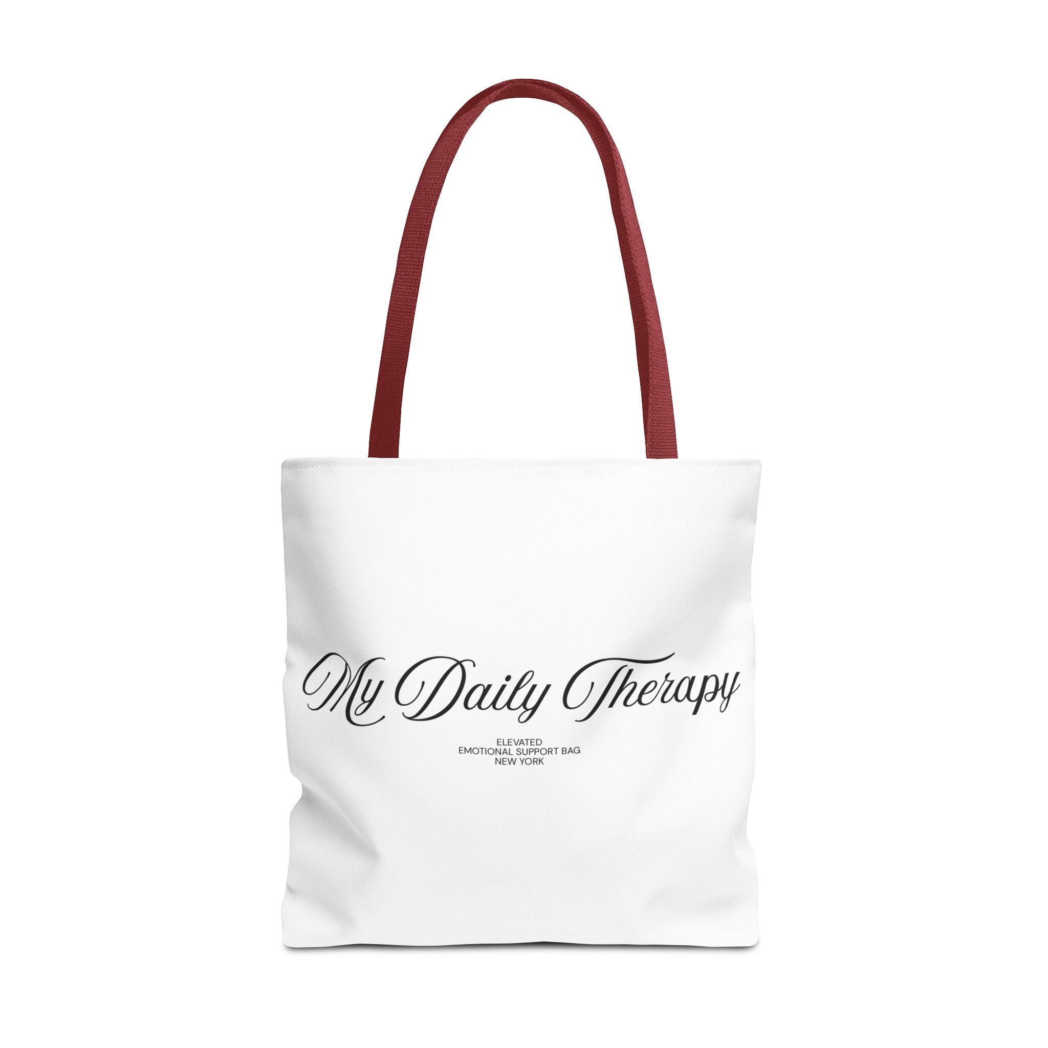 My Daily Therapy tote bag | Script text, minimalist everyday design
