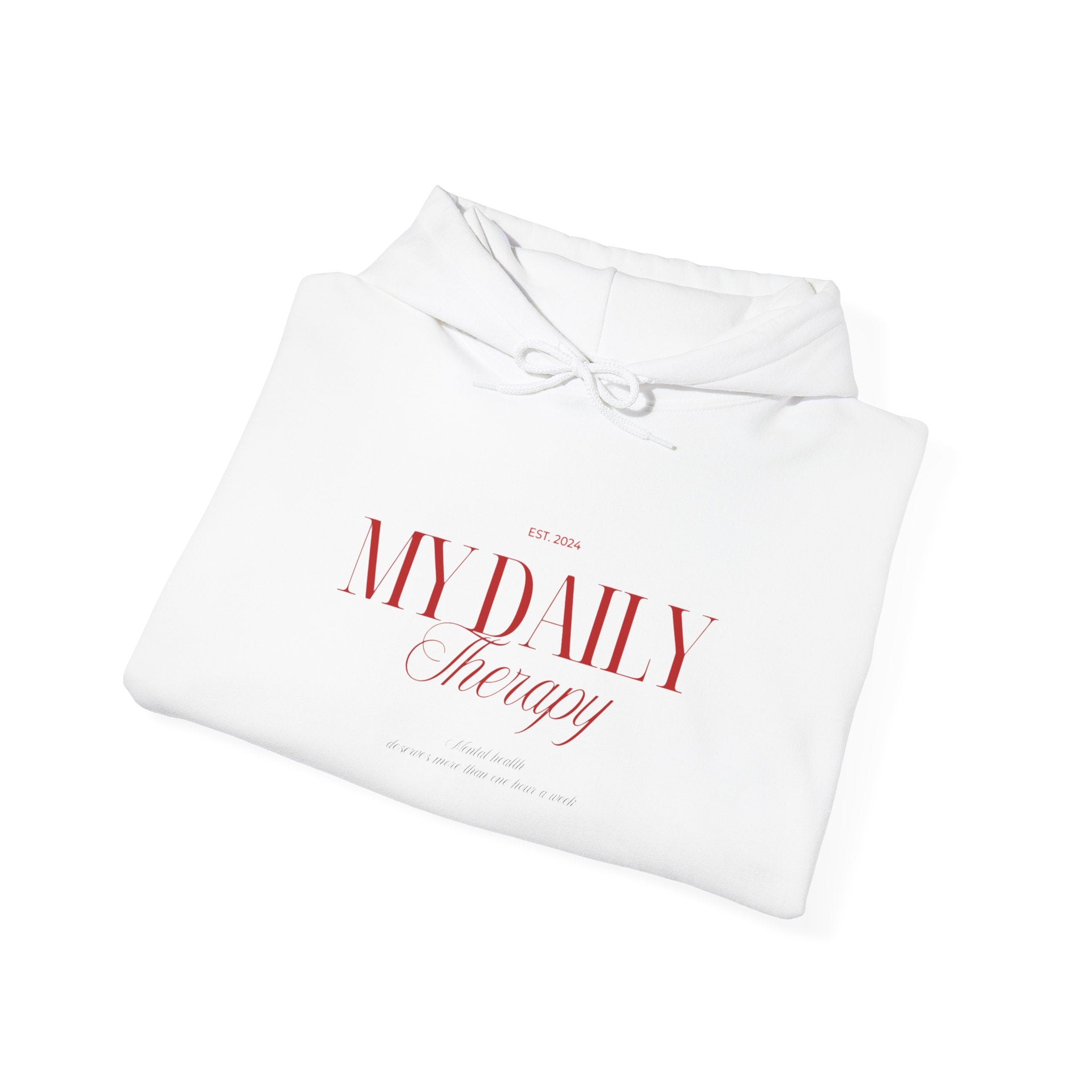 My Daily Therapy Hoodie | Minimal Script Logo sweatshirt