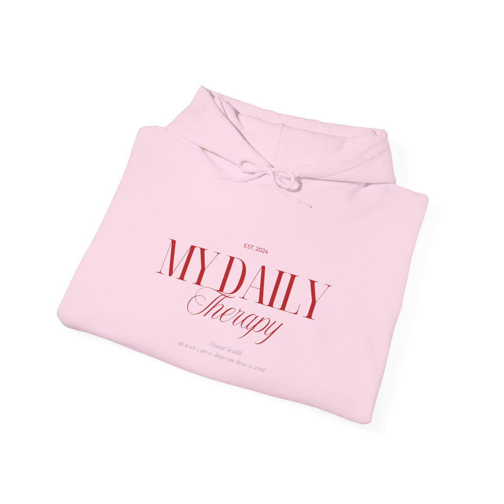 My Daily Therapy Hoodie | Minimal Script Logo sweatshirt