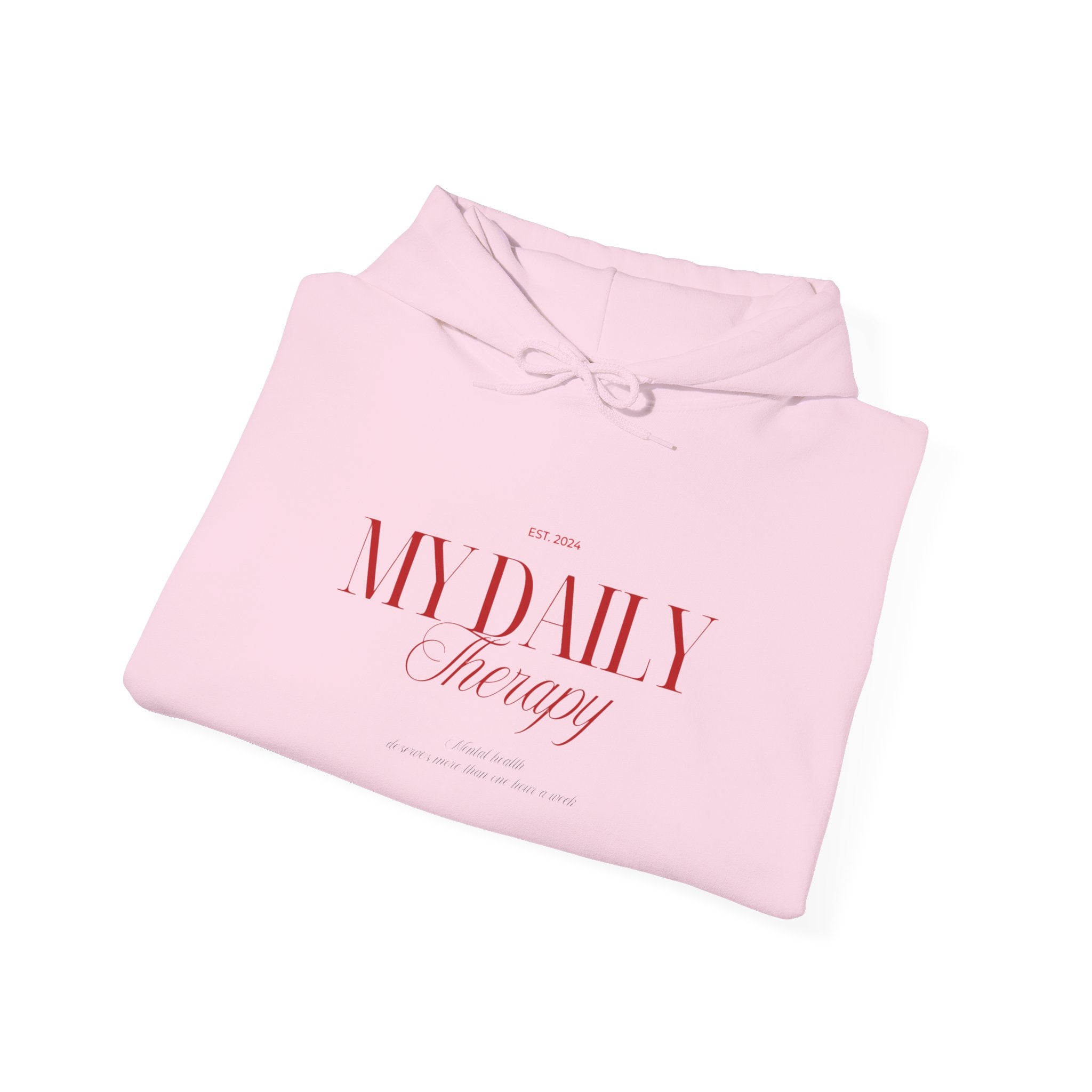 My Daily Therapy Hoodie | Minimal Script Logo sweatshirt