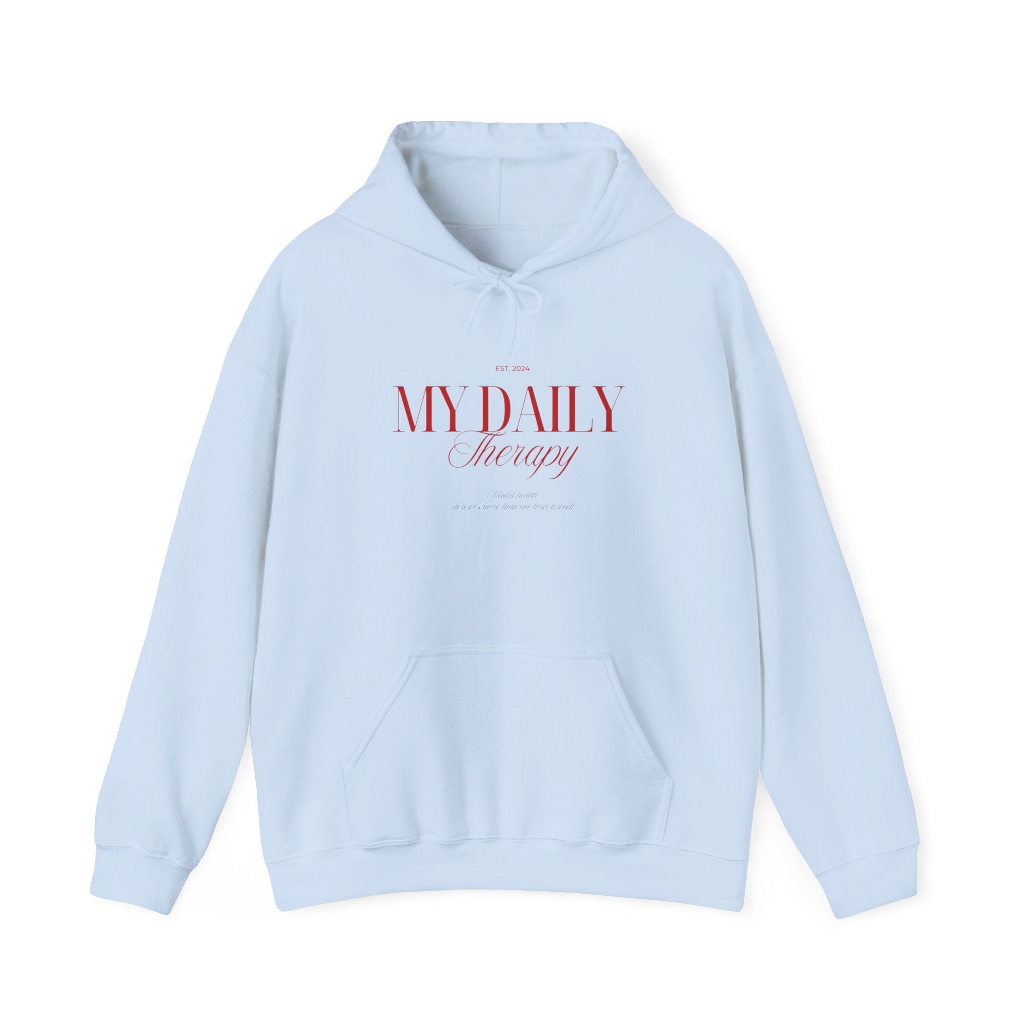 My Daily Therapy Hoodie | Minimal Script Logo sweatshirt