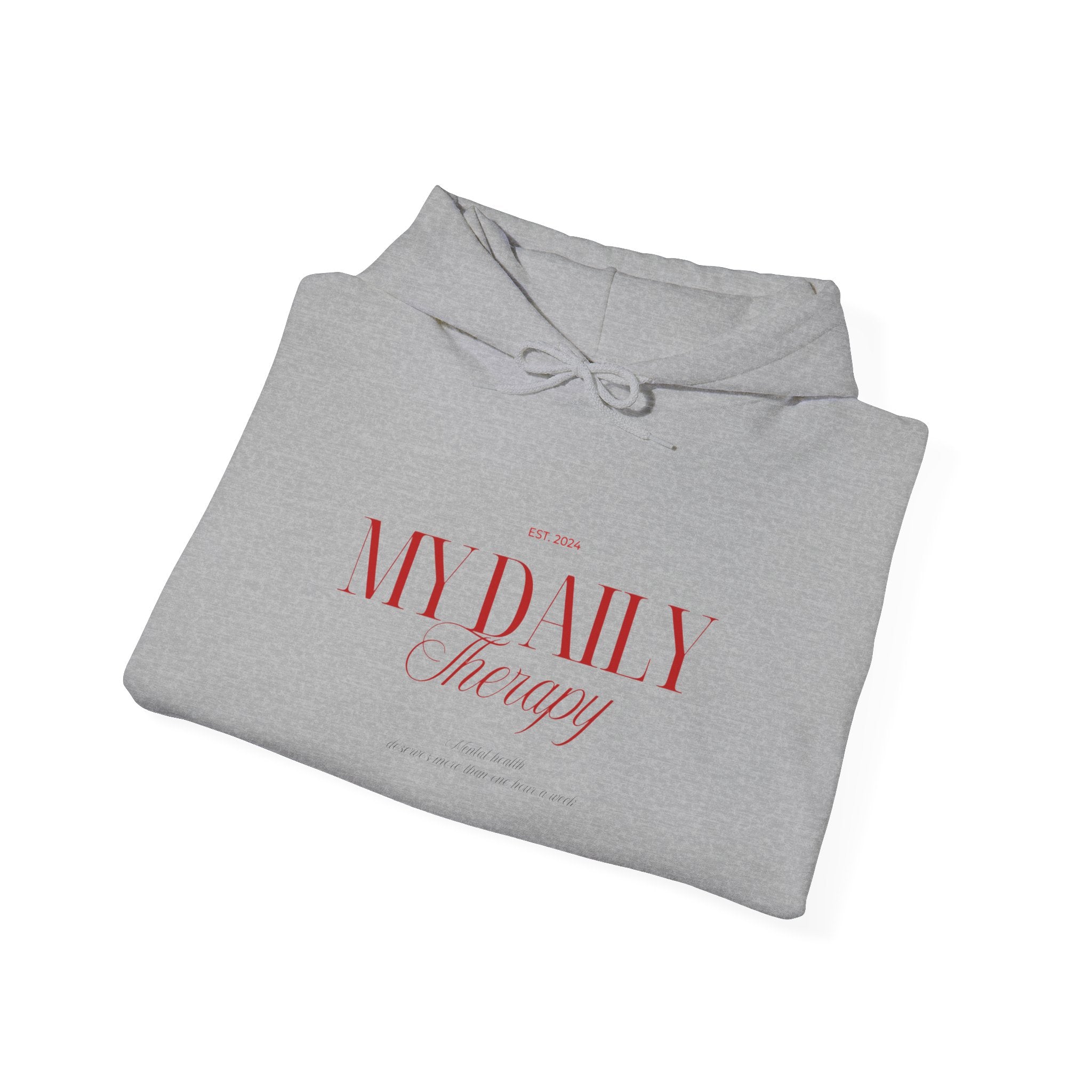 My Daily Therapy Hoodie | Minimal Script Logo sweatshirt